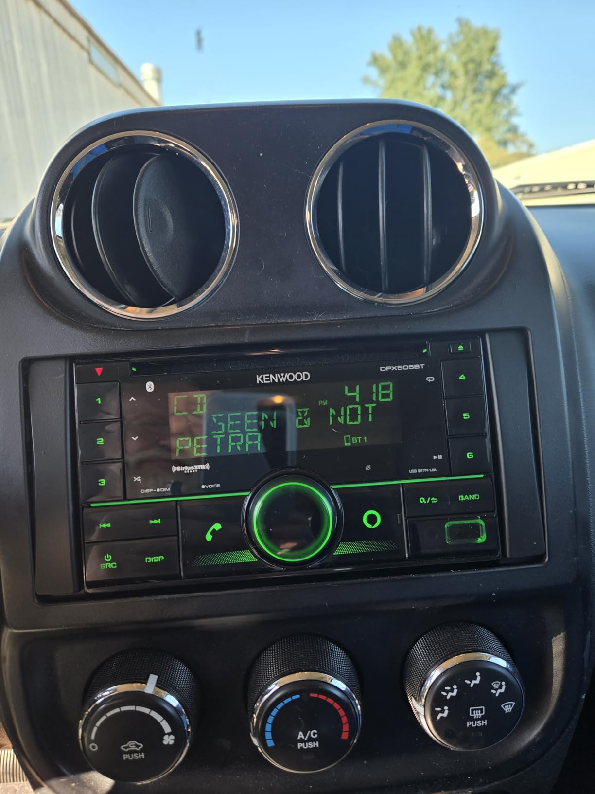 KENWOOD DPX505BT Double DIN in-Dash CD Car Stereo. AM/FM with Bluetooth, Amazon Alexa Voice Control, High-Contrast 3-line Display with Variable-Color Illumination, SiriusXM customer photo 1