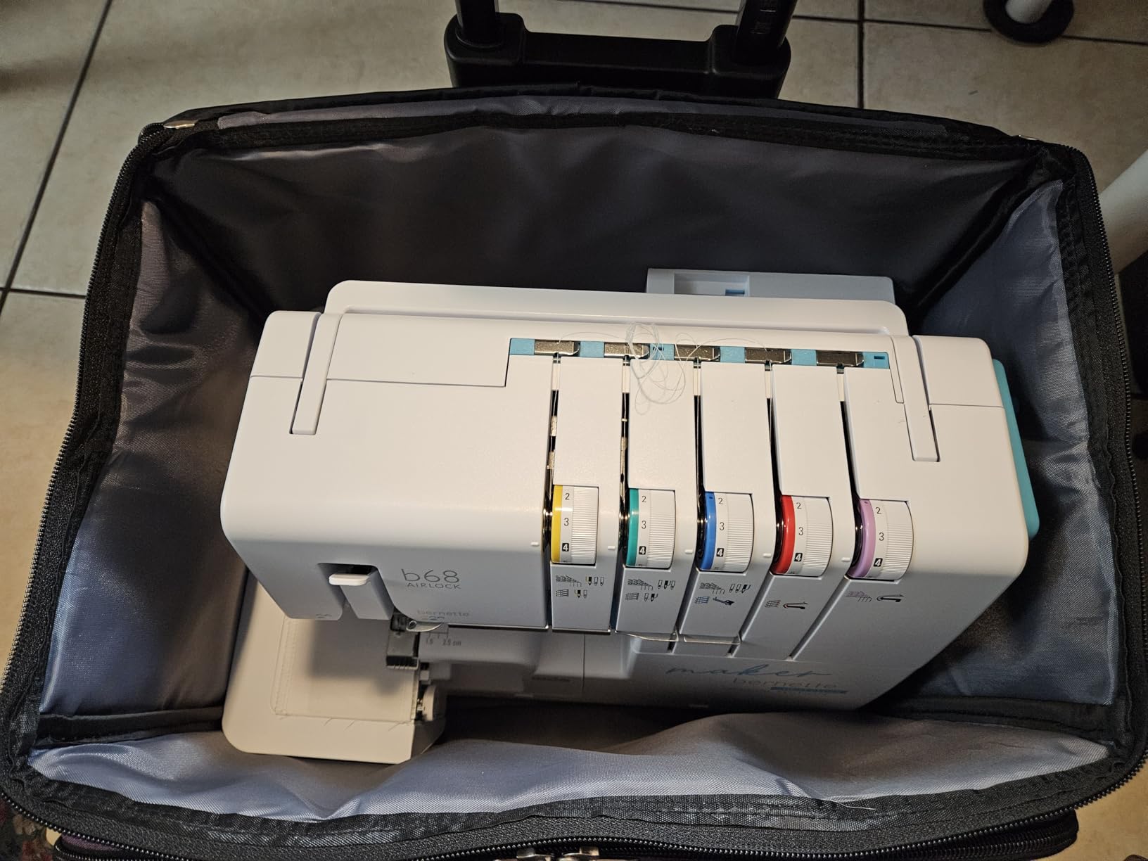 CAB55 Rolling Sewing Machine Case, Detachable Rolling Sewing Machine Carrying Case on Wheels customer photo 2