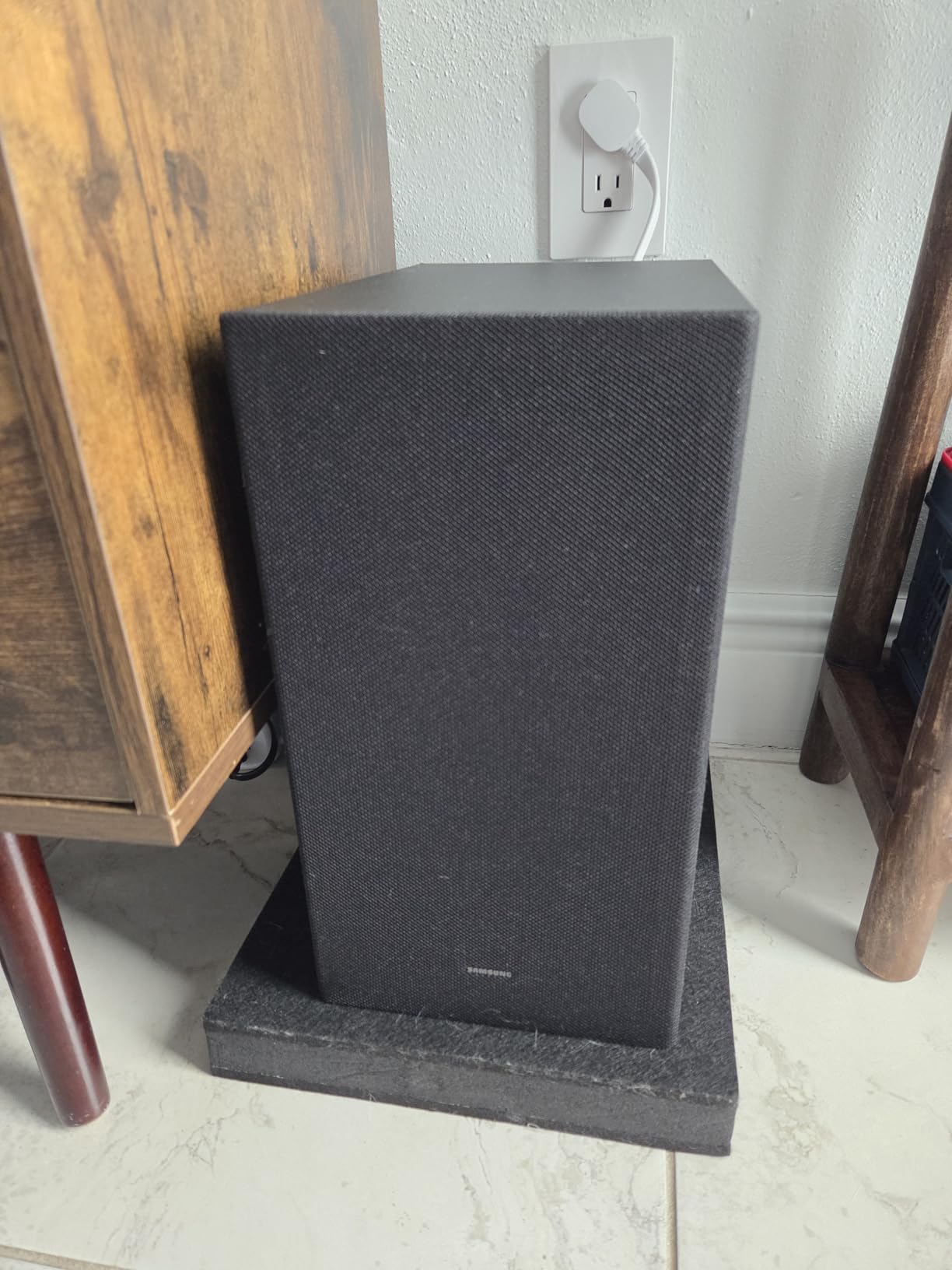 2-Pack for 8''- 10'' Studio Monitor Noise Isolation Pads Subwoofer Platform Speaker Riser 3-Layer Acoustic Stand Foam Stereo Vibration Isolation Stabilizer Base (15.5'' x 13'') customer photo 1