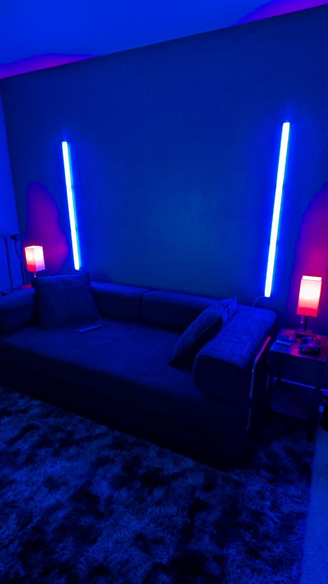 Govee Glide RGBIC Wall Lights, Music Wall Lights Works with Alexa and Google Assistant, 7 Panels Set customer photo 1