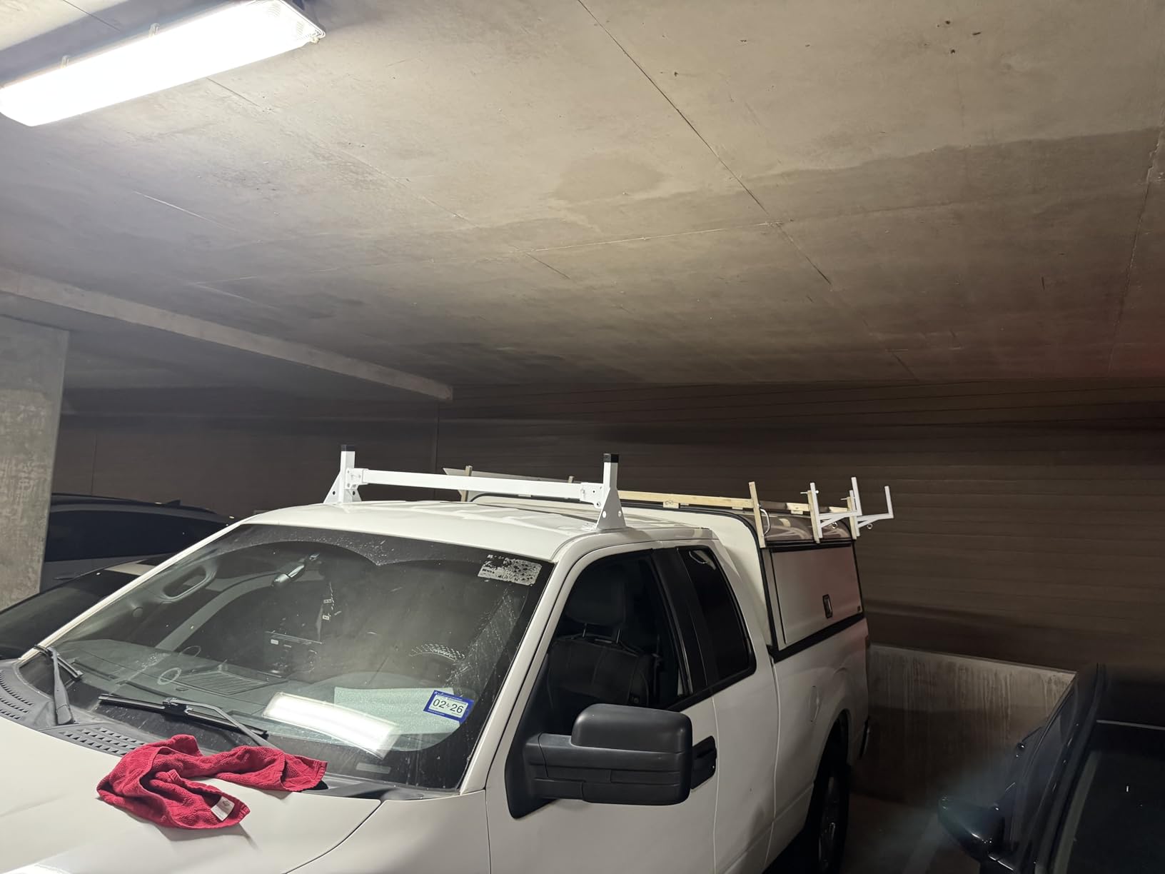 MELIPRON Van Roof Rack Fit for 2015-2024 Ford Transit 150 250 350, Low/Mid/High Roof, Steel Ladder Rack for Cargo Van, 2 Crossbars, 500lbs Load Capacity customer photo 1