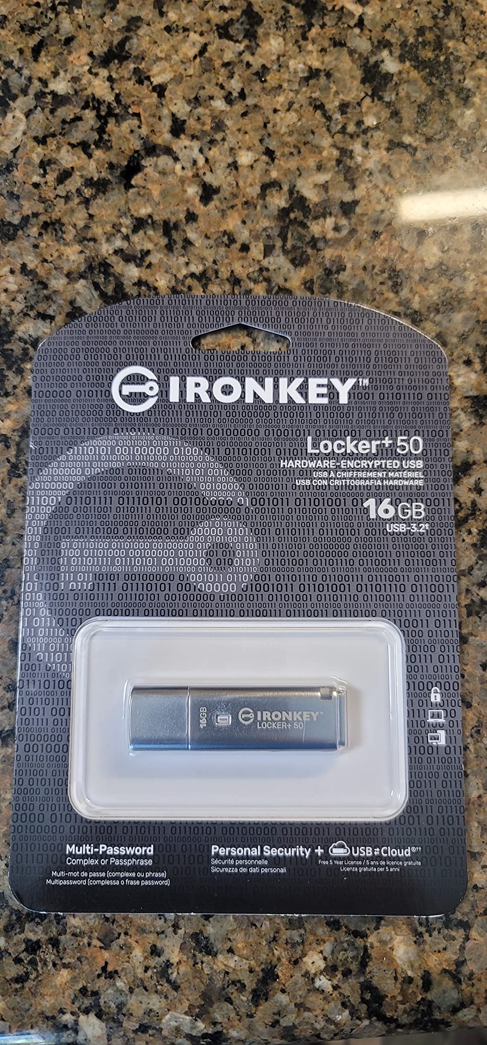 Kingston Ironkey Locker+ 50 32GB Encrypted USB Flash Drive | USB 3.2 Gen 1 | XTS-AES Protection | Multi-Password Security Options | Automatic Cloud Backup | Metal Casing customer photo 2