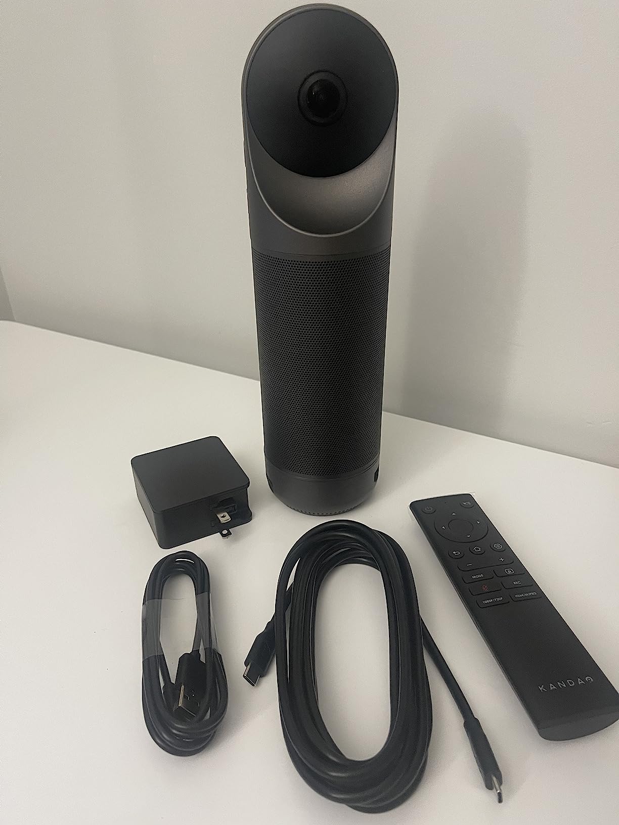 KanDao Meeting Pro 360 Conference Room Camera System - AI Tracking Video Conference Camera with 8 Microphones & Speaker, 18ft Pickup, Meeting Recording, Plug-Play, Works with Zoom/Teams/Google Meet customer photo 1