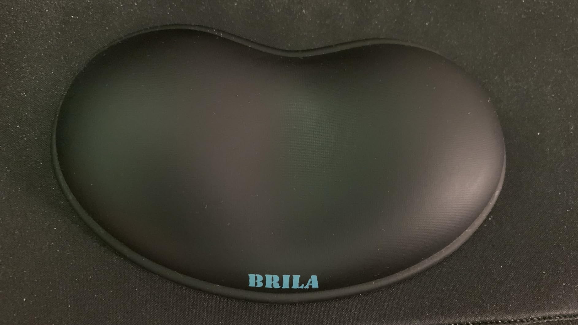 BRILA Ergonomic Silicone Mouse Wrist Rest, Cooling Silica Gel PU Leather Mouse Wrist Support Pad for Office Work and Laptop Computer Gaming customer photo 1