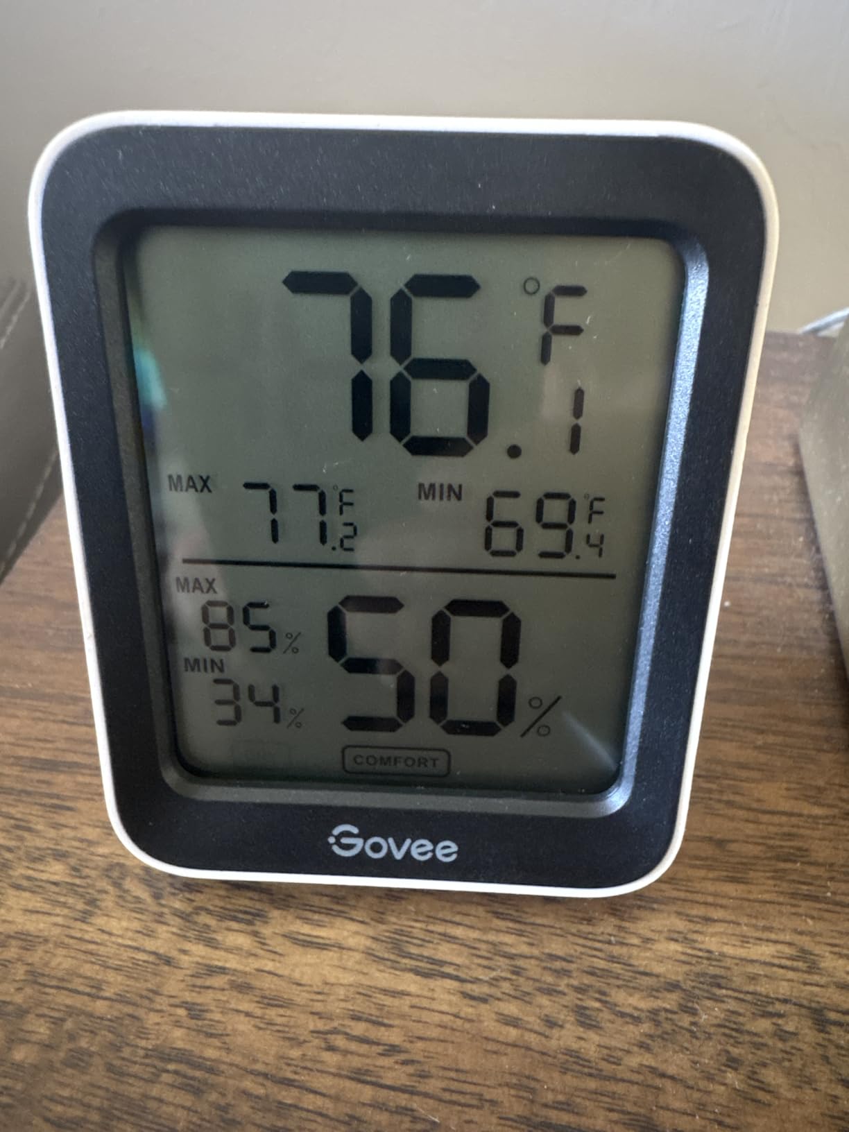 Govee Indoor Hygrometer Thermometer 3 Pack, Bluetooth Humidity Temperature Gauge with Large LCD Display, Notification Alert with Max Min Records, 2 Years Data Storage Export for Room Greenhouse customer photo 2