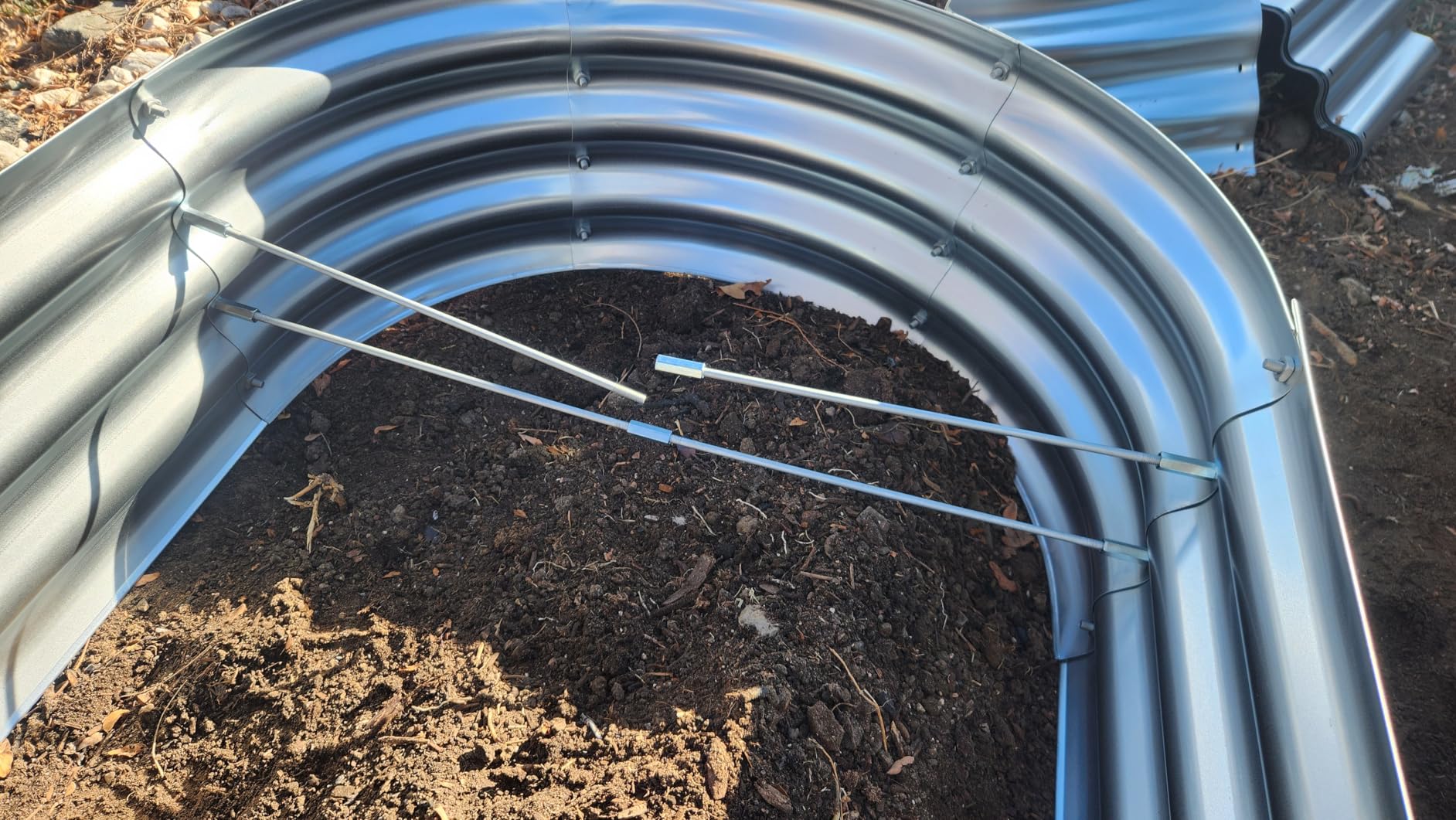 Utopia Home Galvanized Raised Garden Bed Kit 4x2x1ft, Planter Box Raised Garden Beds Outdoor, Easy Assembly Metal Raised Bed for Gardening Vegetables, Fruits, Flowers - Silver customer photo 2