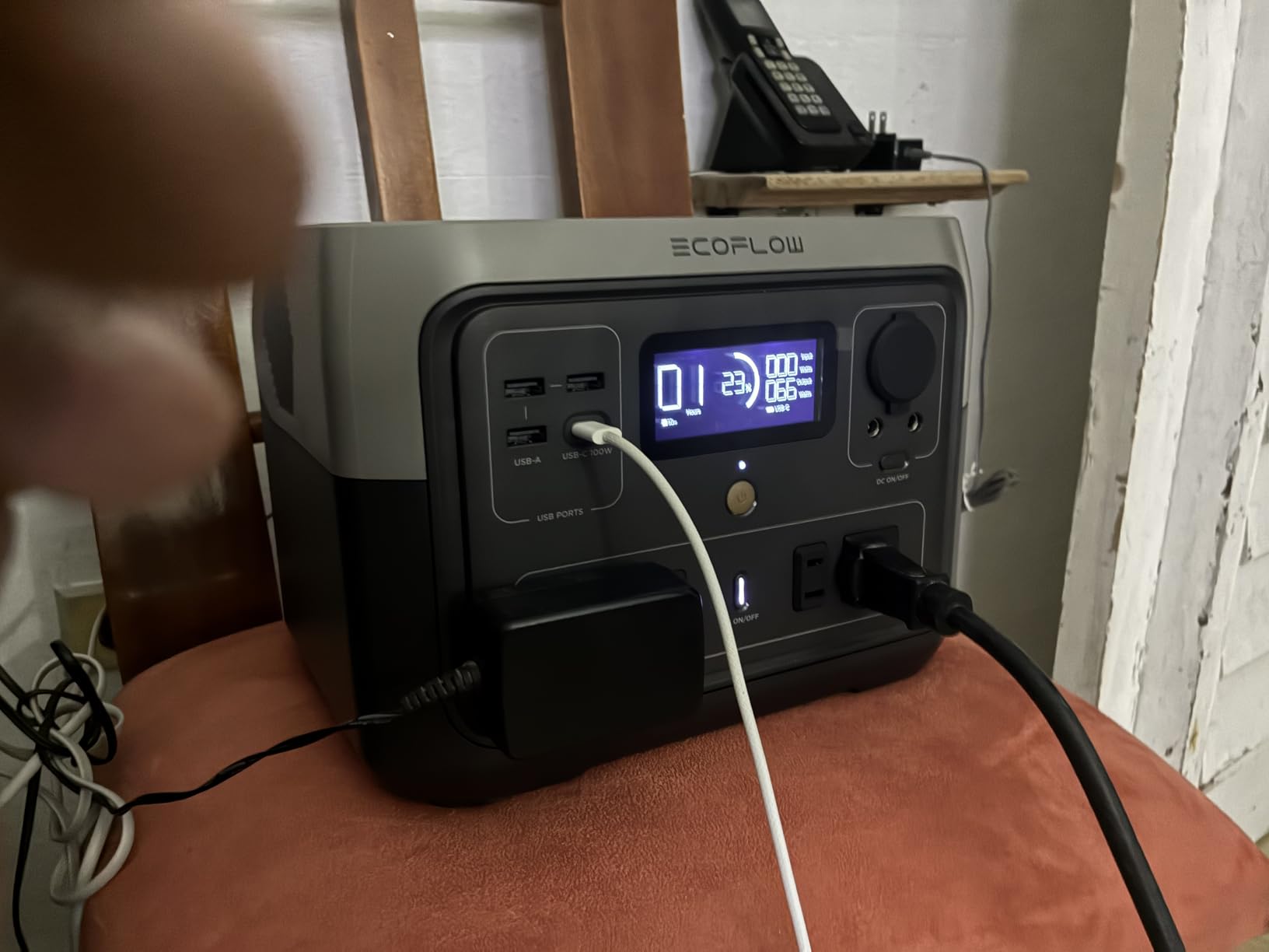 EF ECOFLOW River 2 Max Solar Generator 512Wh Long-Life LiFePO4 Portable Power Station& 160W Solar Panel for Home Backup Power, Camping & RVs 100% Charged in 60m with 3000+ Cycles & Up to 1000W Output customer photo 1