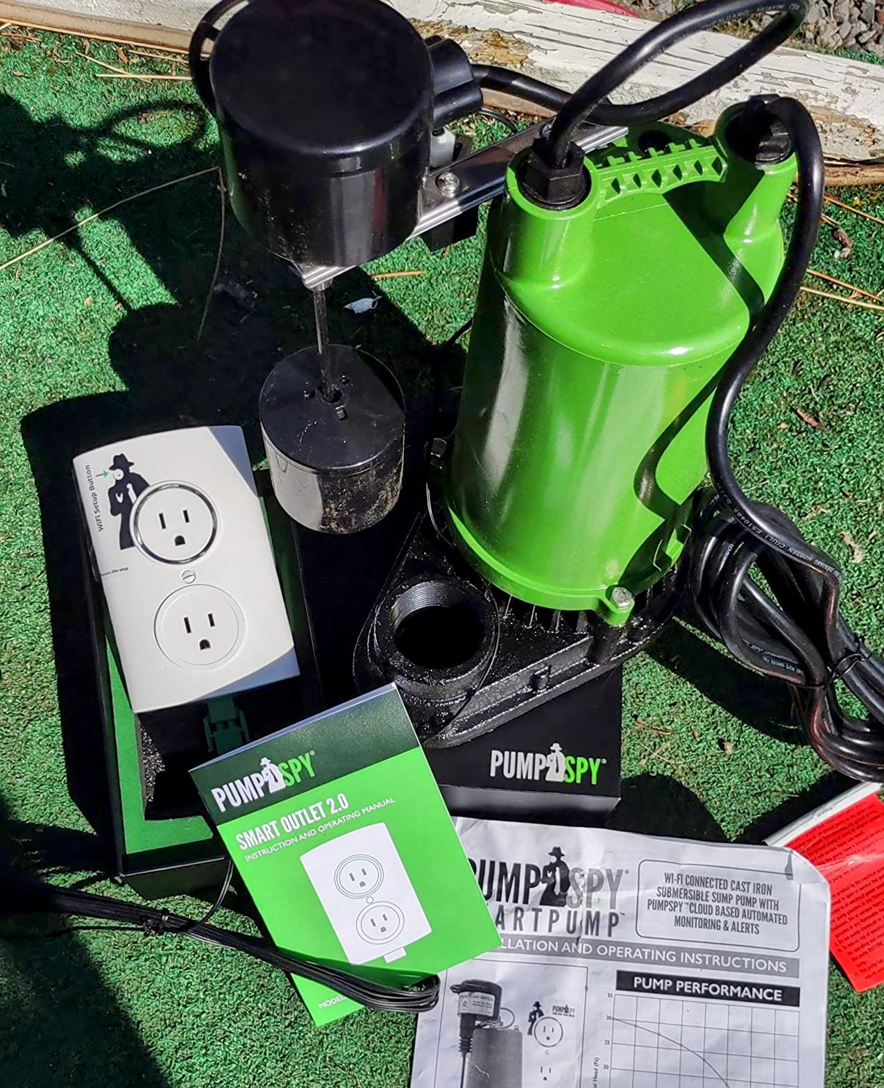 PumpSpy Smart Pump 2.0-1/2 HP Wi-Fi Connected Sump Pump with Monitoring & Alerts, Submersible Pump, 4320 GPH, 10' Lift, 7 Amp Motor customer photo 1