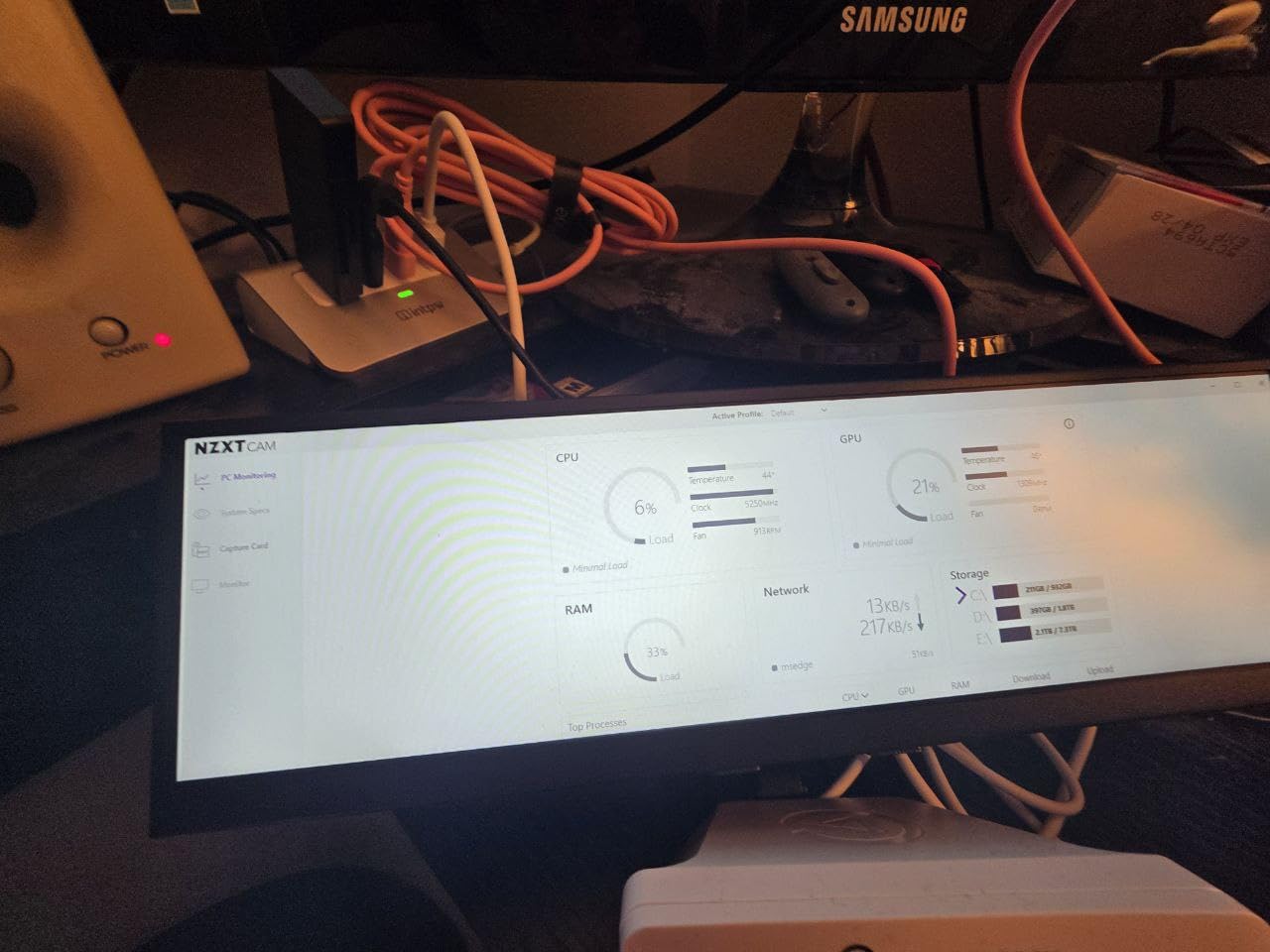 12.6 Inch Mini Touch Screen Monitor Secondary Screen FHD IPS Stretched Bar LCD Display 1920X515 HDMI for PC Laptop Computer Health Speed Windows Sub CPU GPU Temperature Display customer photo 1