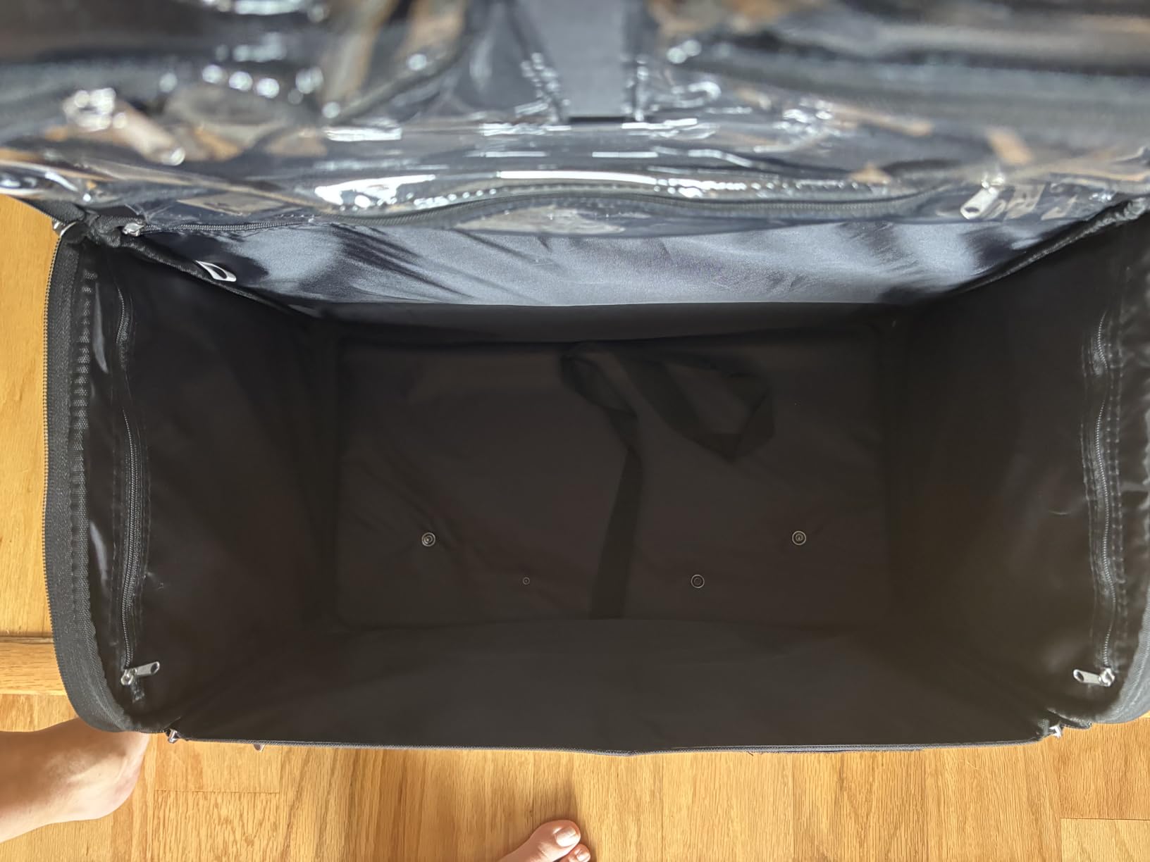 Everything Mary 4 Wheels Collapsible Deluxe Sewing Machine Storage Case, Black - Rolling Trolley customer photo 2