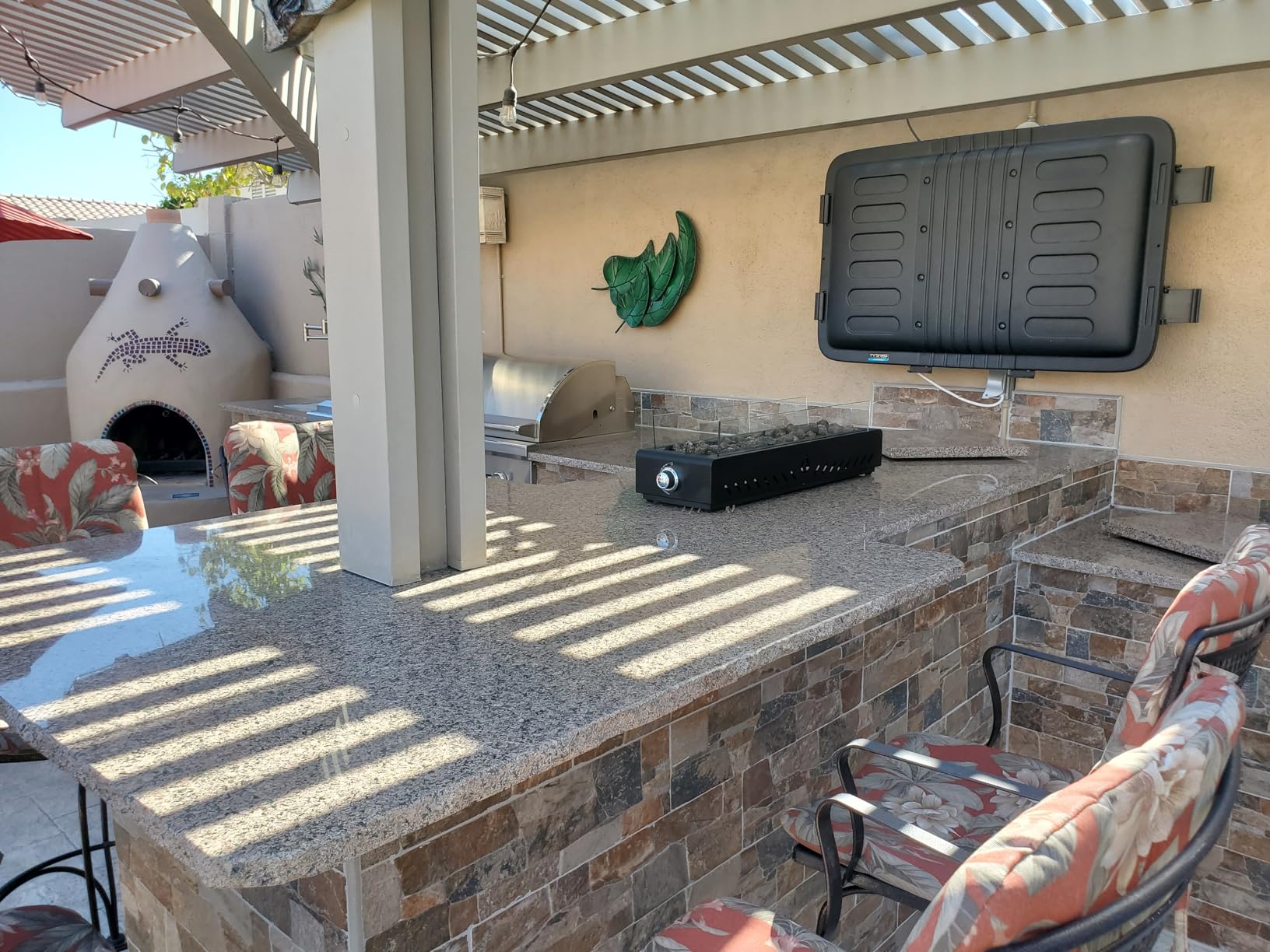 The TV Shield E-Series 36-43 Inch Outdoor TV Enclosure - Weatherproof Lockable Hard Cover with UV-Resistant ASA Polymer - Includes TV Mount customer photo 1