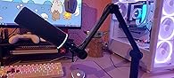 Boom Arm Mini - AP-BOOMS-B1 - Small Microphone Boom Arm for Streaming, Content Creation, Podcasting & Recording - Smooth & Silent - Covered Cable Channel - Universal Compatibility customer photo 1