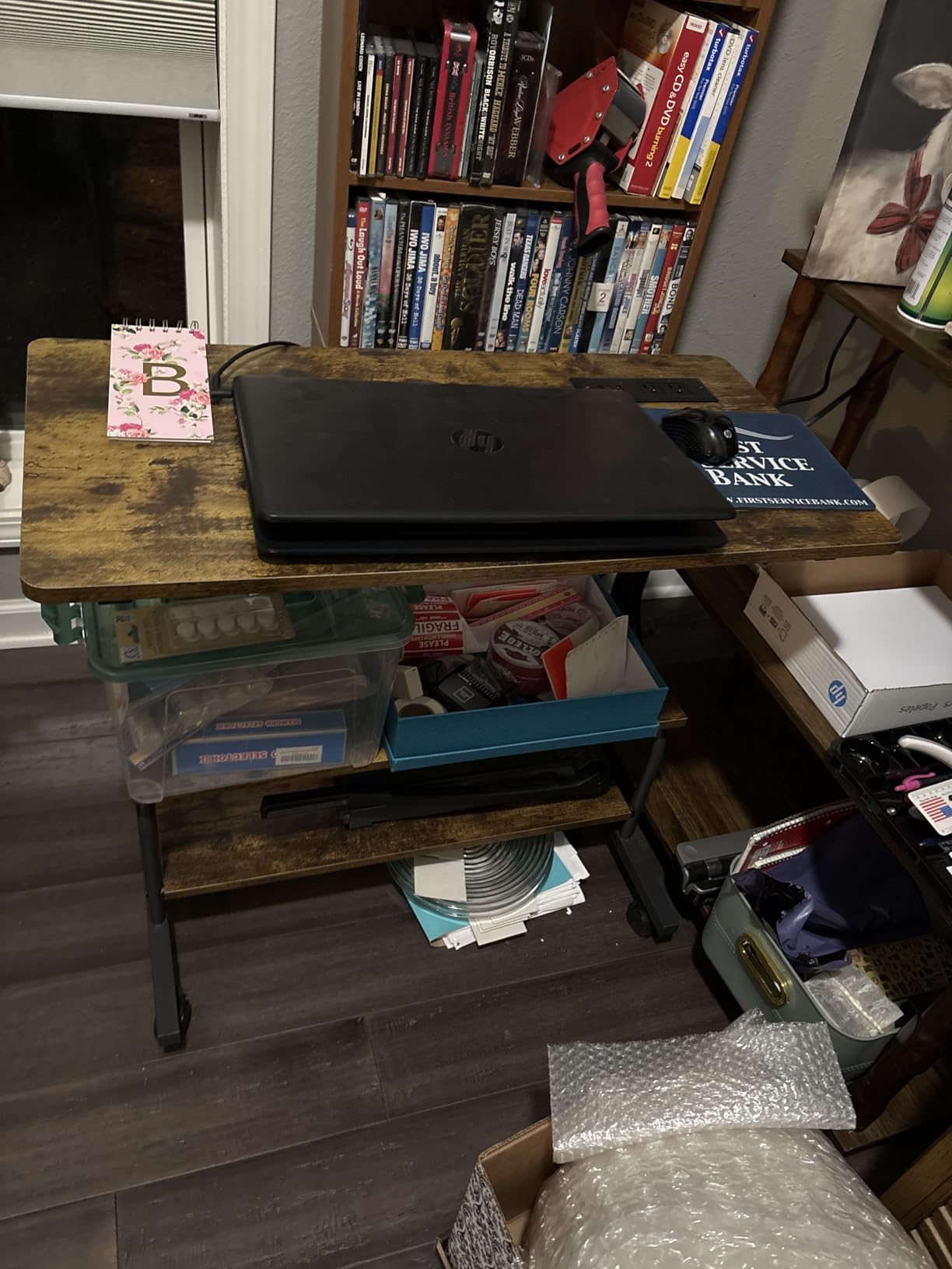 Armocity Rolling Standing Desk with Power Outlets, 32