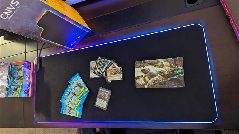 HYTE CNVS Intense Play Mat: Custom RGB LED 50-Pixel qRGB Array Waterproof Extended Premium Silky 28 SPI 900mm x 370mm USB C Gaming Mouse Pad customer photo 1