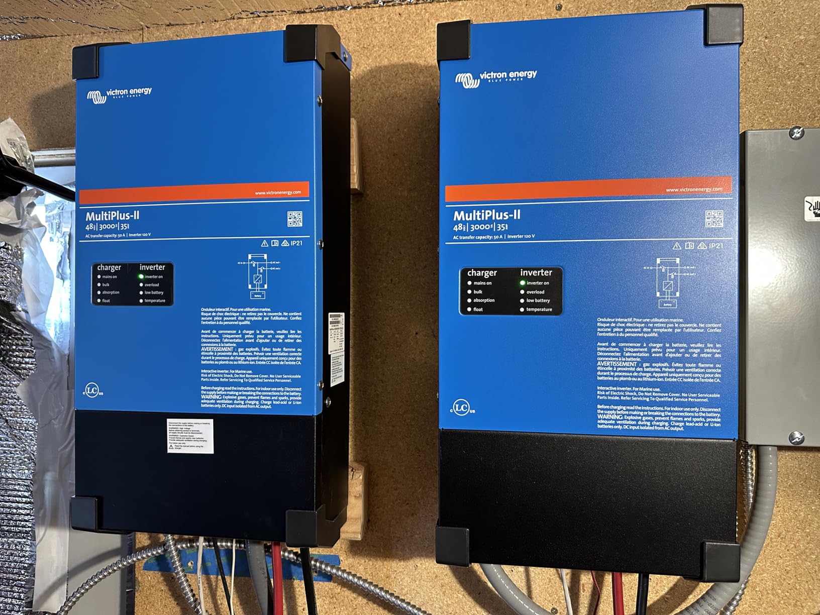 Victron Energy MultiPlus-II Pure Sine Wave Inverter Charger, UL-Certified, 12/3000/120-50 120V customer photo 2