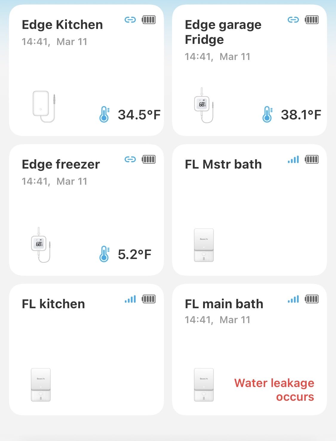 GoveeLife Premium Smart Water Leak Detector 2 with 1968ft Ultra-Long Range, WiFi Water Sensor with SMS/Email/APP Push and Sound Alarm, 5-Year Battery Life, 4 Pack customer photo 1