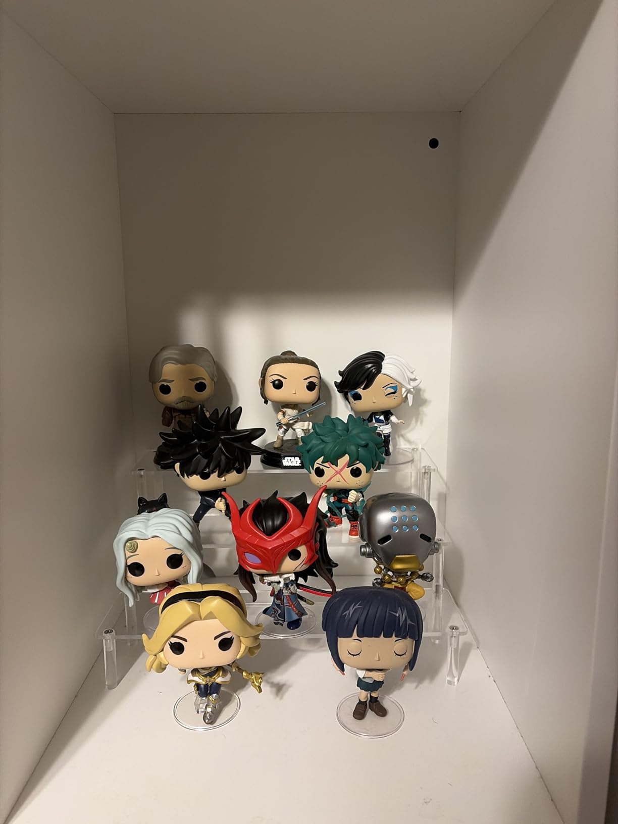 Large Acrylic Display Risers, Perfume Stand Organizer, Clear Acrylic Shelf Risers for Display Stands for Food, Tabletop Use, Amiibo Funko POP Figure, 3 Tier Clear Cupcake Stand Risers customer photo 2