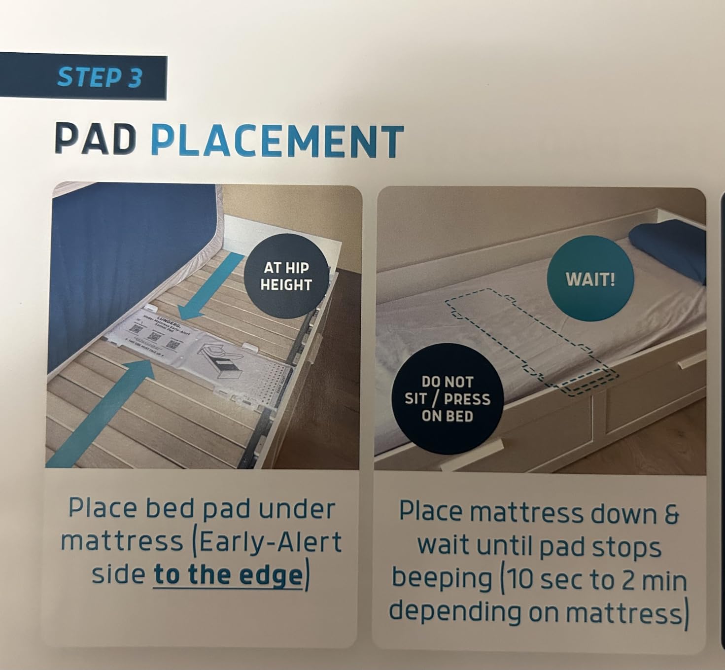 Lunderg Under Mattress Bed Alarm for Elderly Adults & Chair Alarm Set - Wireless Early-Alert Mattress Pad, Chair Pad & Pager - Bed Alarms and Fall Prevention for Elderly and Dementia Patients customer photo 2