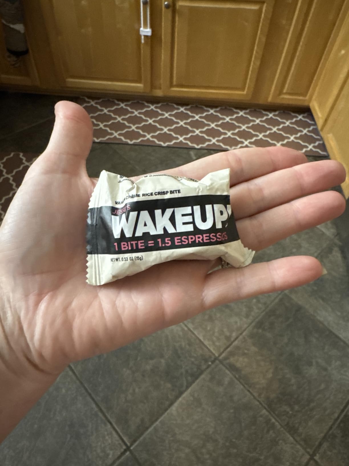 WAKE UP! Caffeinated Cinnamon Crunch Energy Bars - 350mg Caffeine Per Bar - Vegetarian, Gluten-Free, 6 Pack customer photo 1