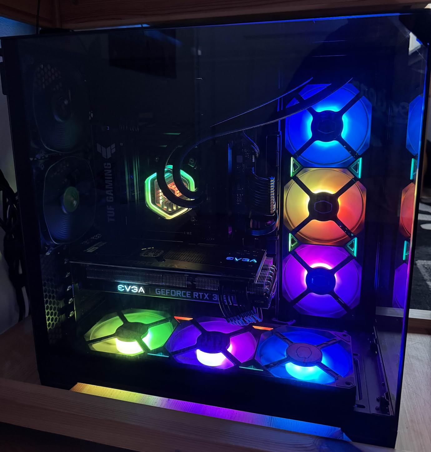 Cooler Master MasterLiquid Atmos 360 Black CPU Liquid Cooler - AIO Water Cooling System, Dual Chamber Pump, Pre-Installed Sickleflow 120 Edge Fans, Addressable Gen 2 RGB, LGA1700 & AM5 Brackets customer photo 1