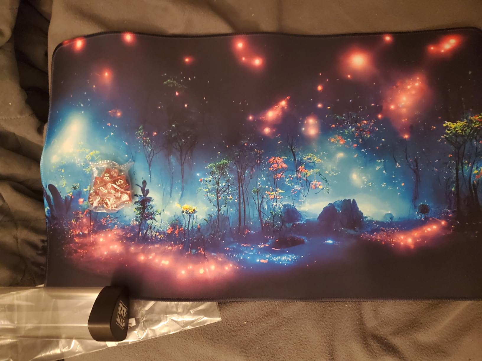 MTG Playmat TCG Playmat -Includes Storage Tube and 7 Dice-Experience Top-Tier Quality and Edge-Locking Waterproof and Non-Slip Mat! (playmat Without Zones, 1-Pretty Purple Fluorescence) customer photo 1