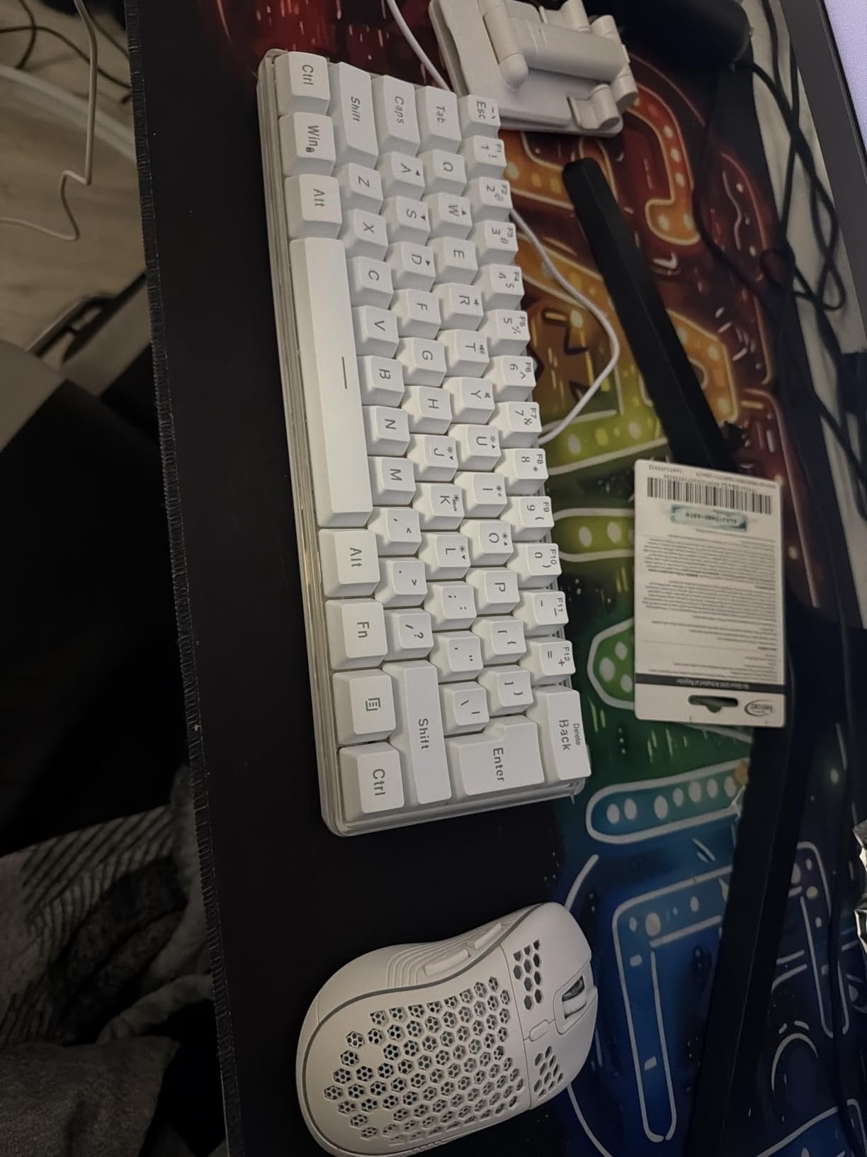 RedThunder 60% Wireless Gaming Keyboard & Mouse Combo with Rechargeable Battery, Ultra-Compact Small RGB Mechanical Feel Keyboard, Ergonomic Lightweight Honeycomb Optical Mouse for Gaming/Business customer photo 2
