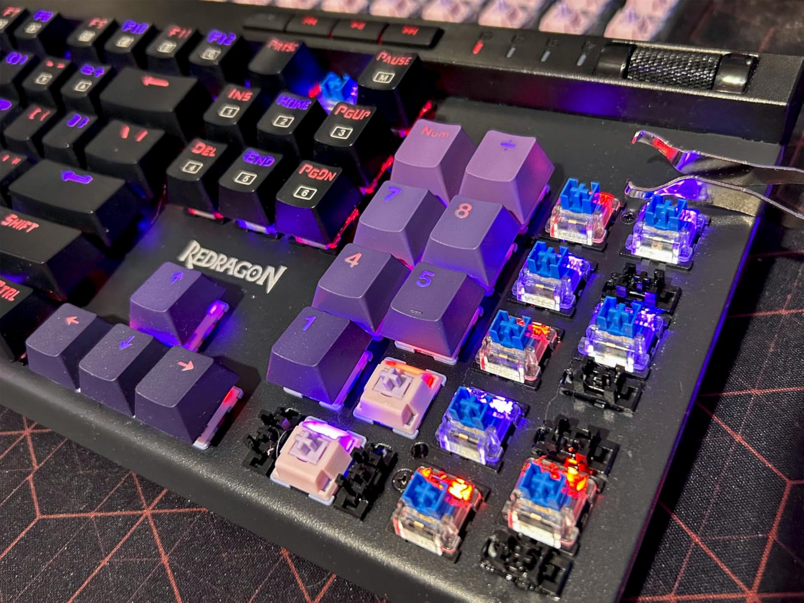 Akko V3 Fairy Linear Silent Keyboard Switch for Mechanical Gaming Keyboard, 5-Pin 50gf Quiet Pre-Lubed Switches (45pcs) customer photo 1