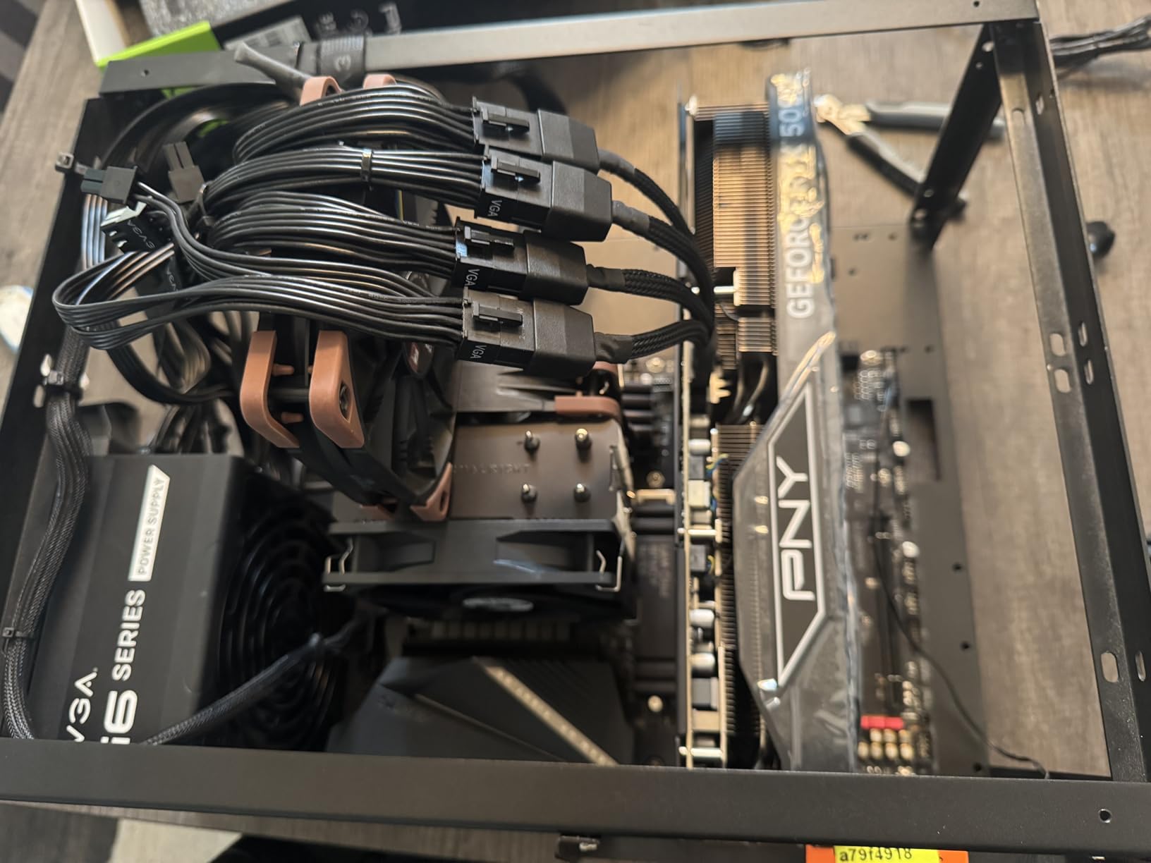 CableMod E-Series Pro ModMesh Sleeved 12V-2x6 12VHPWR StealthSense PCIe Cable for EVGA G/G+ / P/P+ / T (White, 16-pin to Quad 8-pin, 60cm) customer photo 1