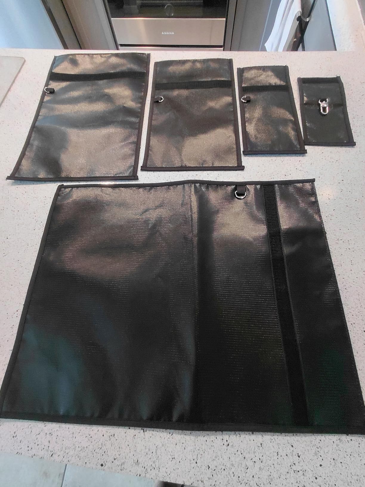 5 Pack Faraday Bags - Large Faraday Cage with Handle, Fireproof & Waterproof RFID Signal Blocker customer photo 1