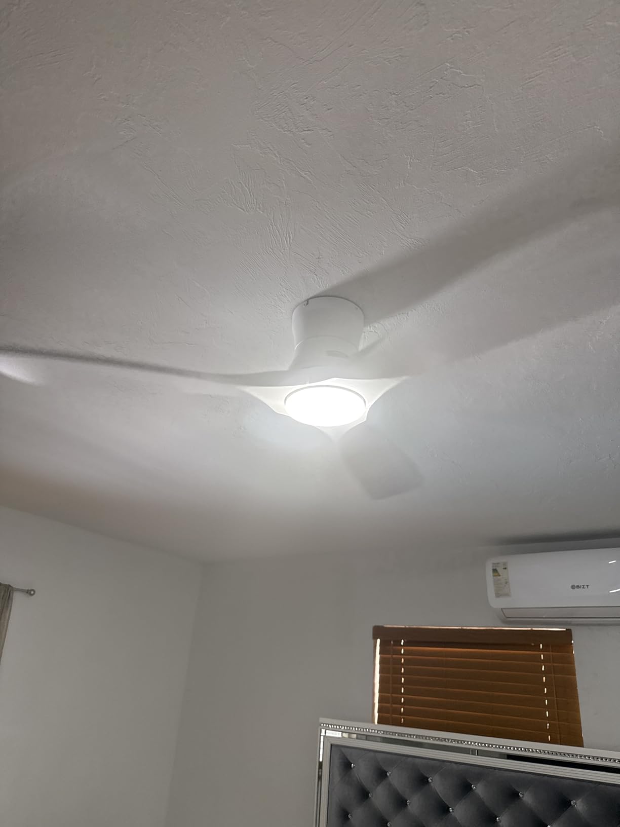 52in Smart Low Profile Ceiling Fans with Lights Remote, Quiet DC Motor, Outdoor Indoor Flush Mount, Control with WIFI Alexa App customer photo 2