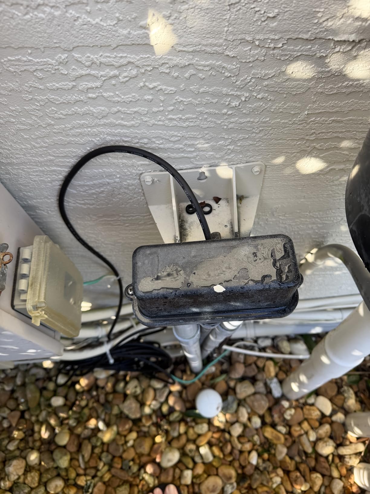 HQUA PN04DC Inground Pool/Spa Lighting System RGBW Color Change 6 Inch 50W LED, Remote/APP Control, 120V AC, 100 Feet Cord, UL Listed Transformer Included customer photo 1