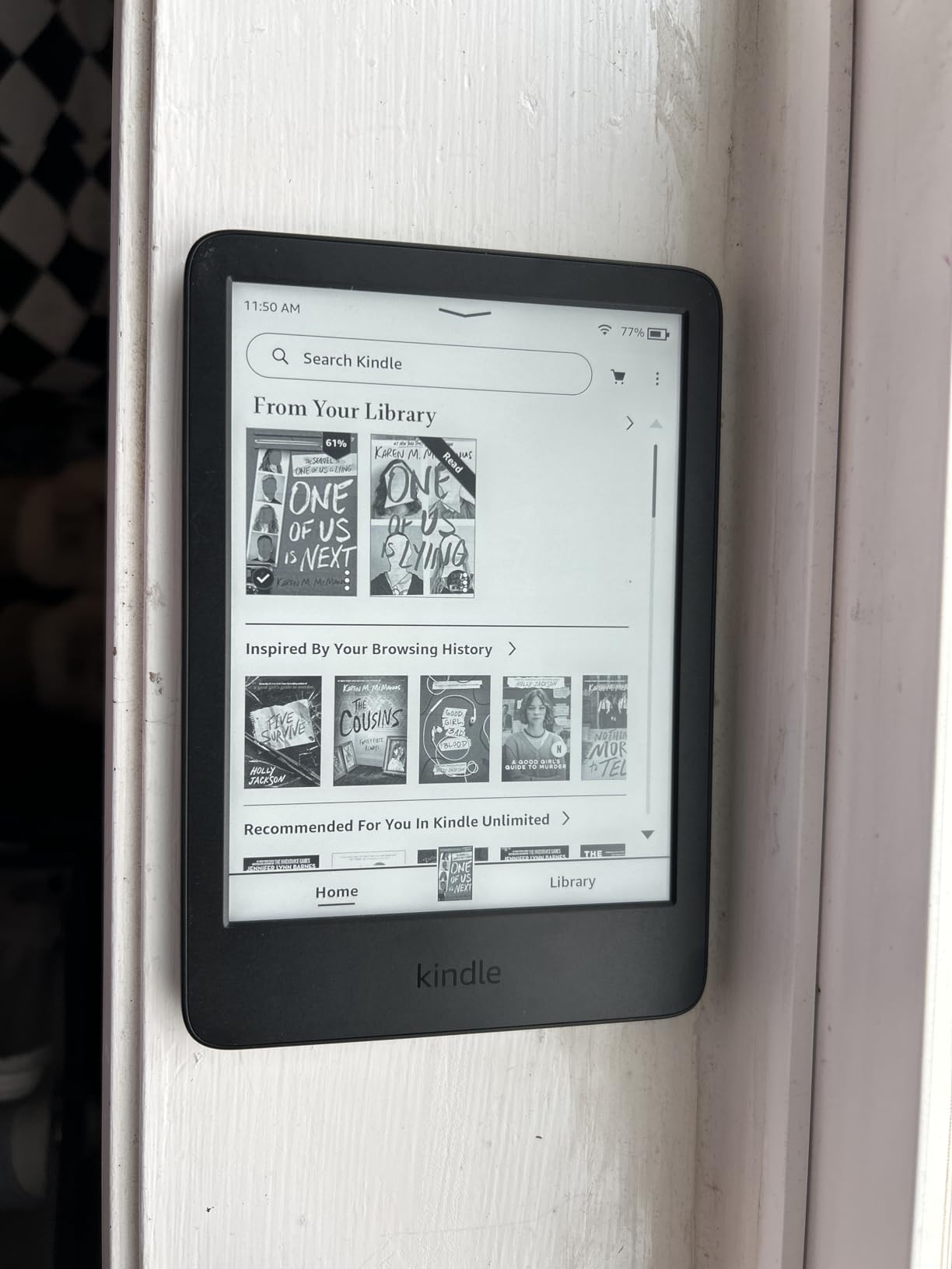 Like-New Amazon Kindle 16 GB (newest model) - Lightest and most compact Kindle with enhanced reading experience customer photo 2
