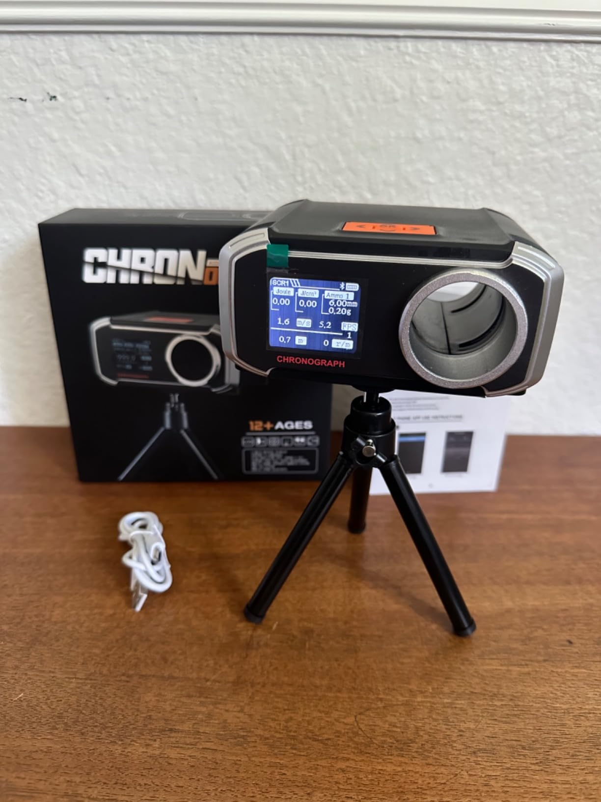 RunCam Airsoft Chronograph BBS FPS Tester: Accurate Speed Chronograph with Display Sreen APP Reading for Airsoft Gun Paintball Waterball Blaster and Other Shooting Activities customer photo 1
