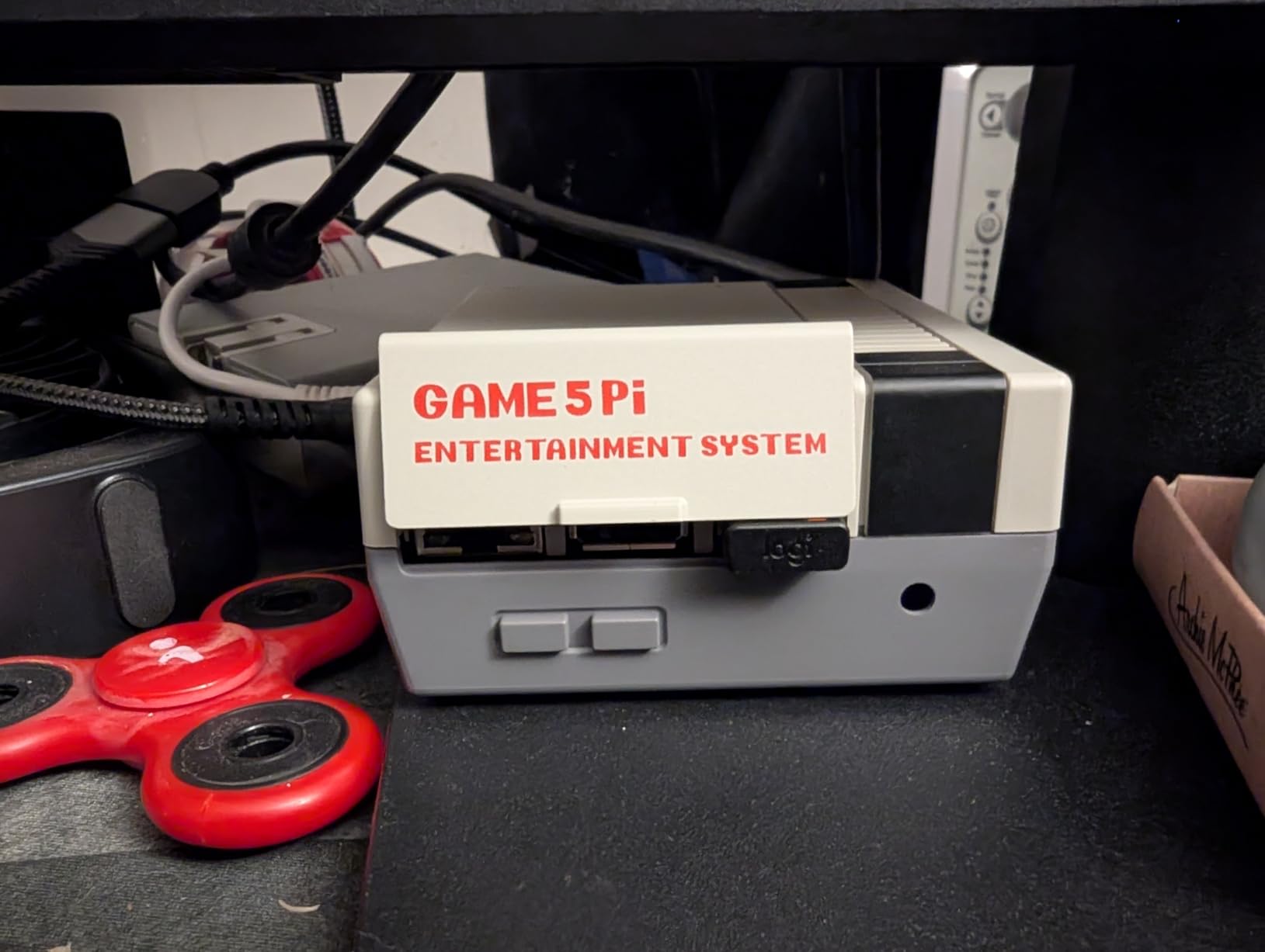 Case for Raspberry Pi 5, with Armor Lite V5 Active Cooler, Retro Gaming Game5Pi Case for Raspberry Pi 5 8GB/4GB/16GB customer photo 2