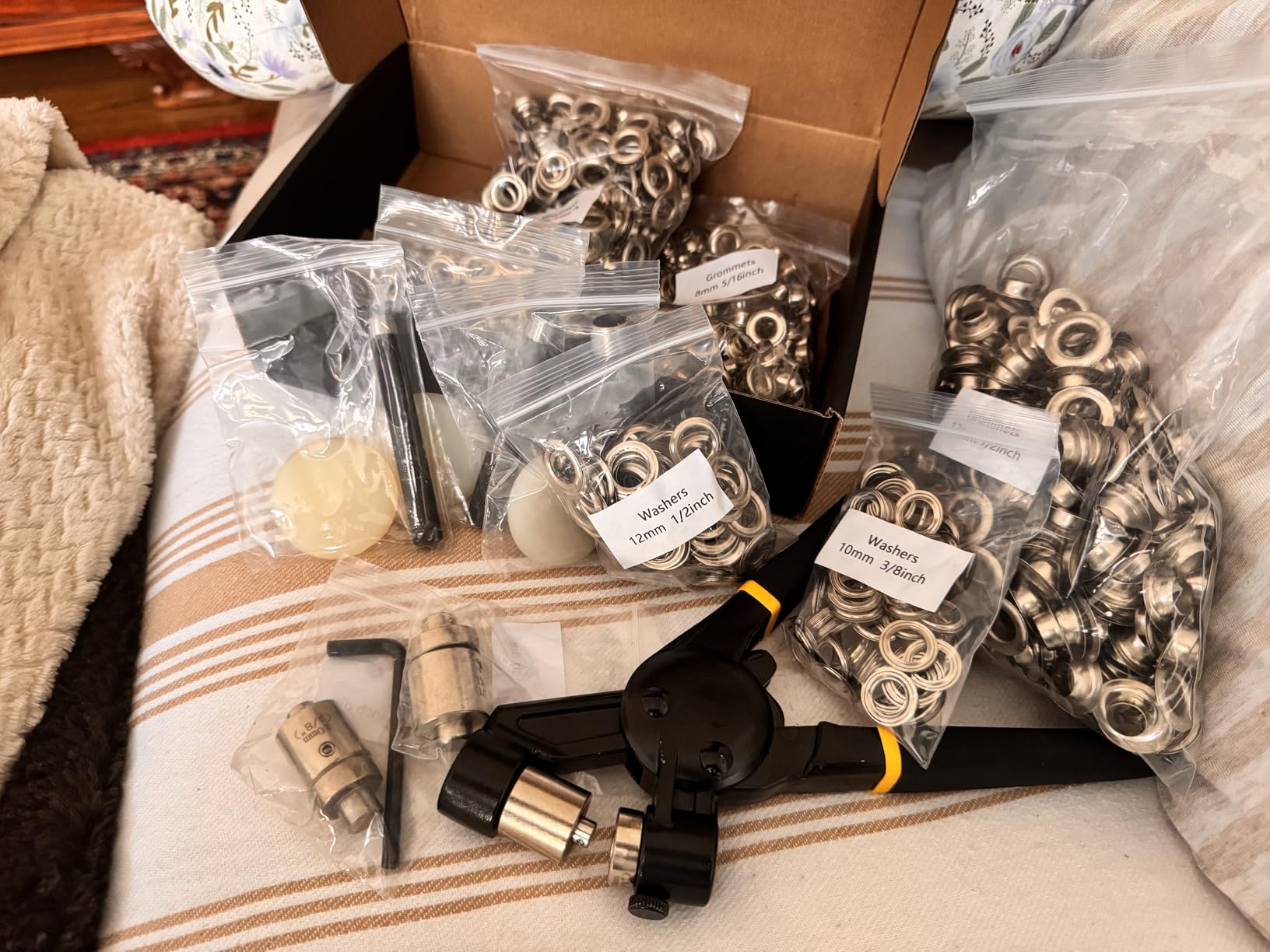Heavy Duty Grommet Tool Kit of 1/2