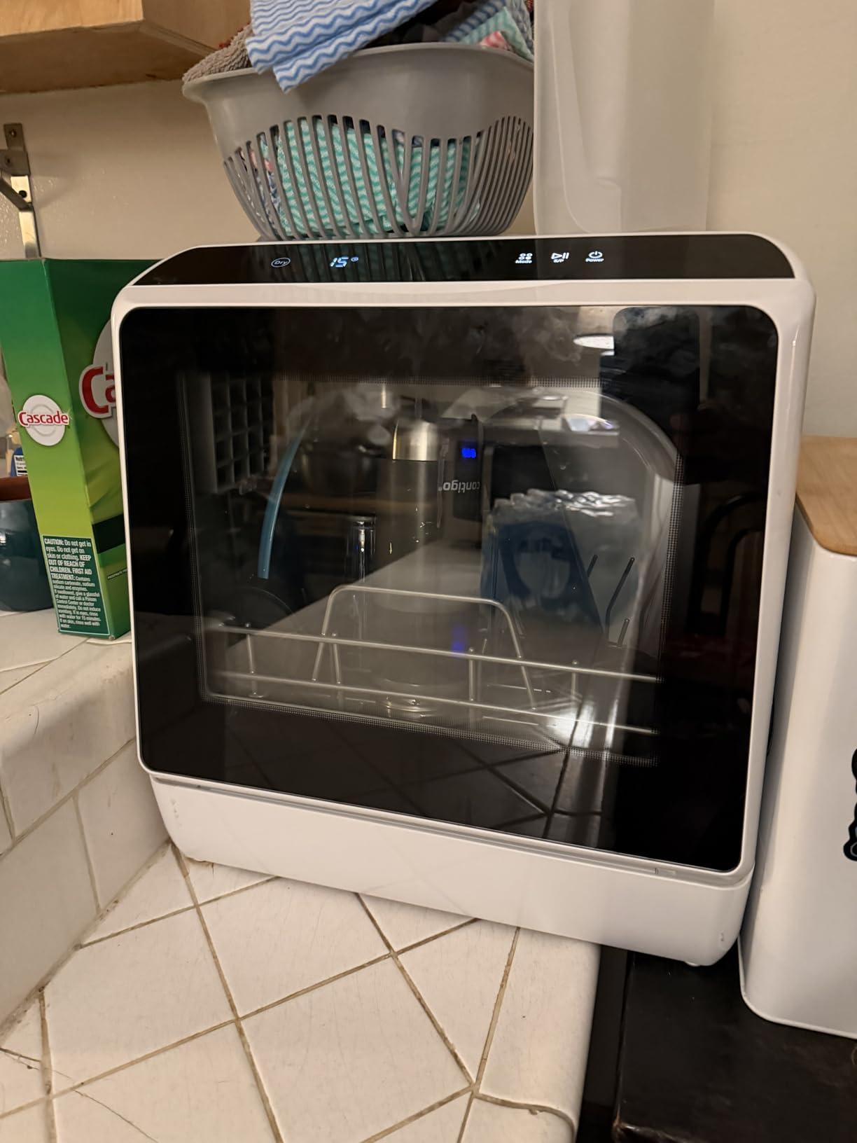 EUHOMY Countertop Dishwasher Portable with 6 Programs, 5L Built-in Water Tank for Apartments & RV, 167F High-Temp, No Hookup Needed, Mini Dishwasher with Baby Care, Air Dry/Quick/ECO/Fruit/Normal Mode customer photo 2