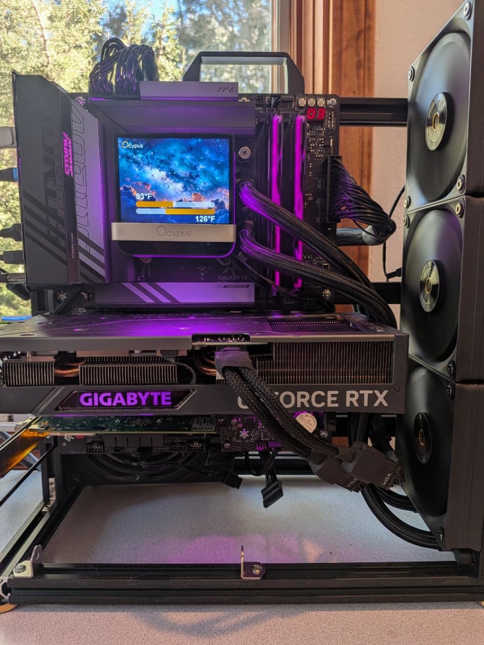 PC Creative Assembly Frame Test Bench,Open Air Frame Case, DIY Computer Motherboard Case Rack, ITX ATX MATX/EATX Open Aluminum Frame Chassis (ATX) customer photo 1