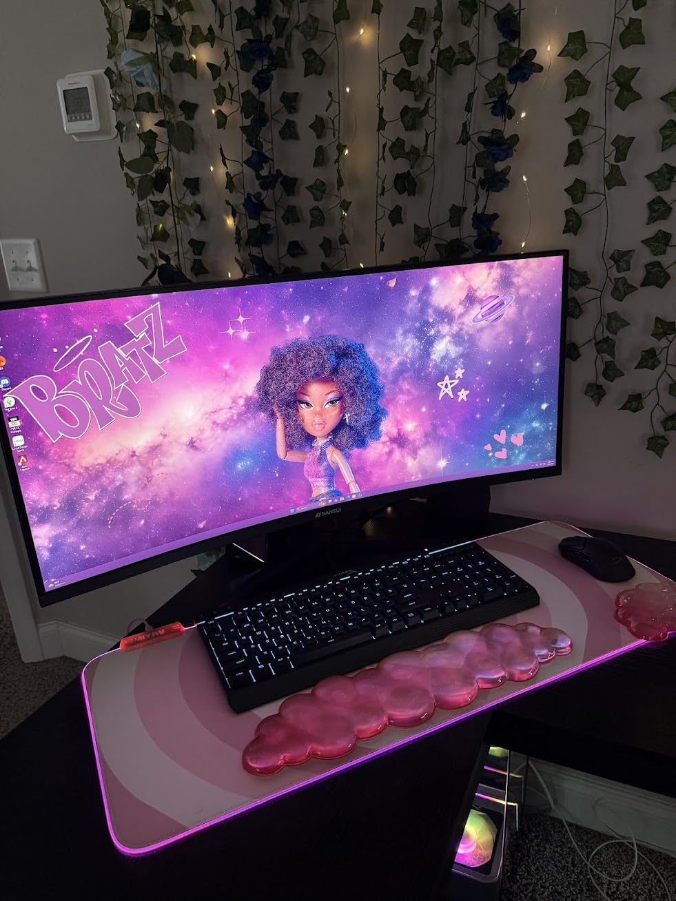 SANSUI 34-Inch Curved Gaming Monitor UWQHD 3440 x 1440P Up to 200Hz 165Hz Curved 1500R - PIP/PBP, OD 1ms, HDR, 300nits, sRGB 130%, DCI-P3 97%, AI Crosshair, HDMI2.1x2, DP1.4 (Cable Included) customer photo 2
