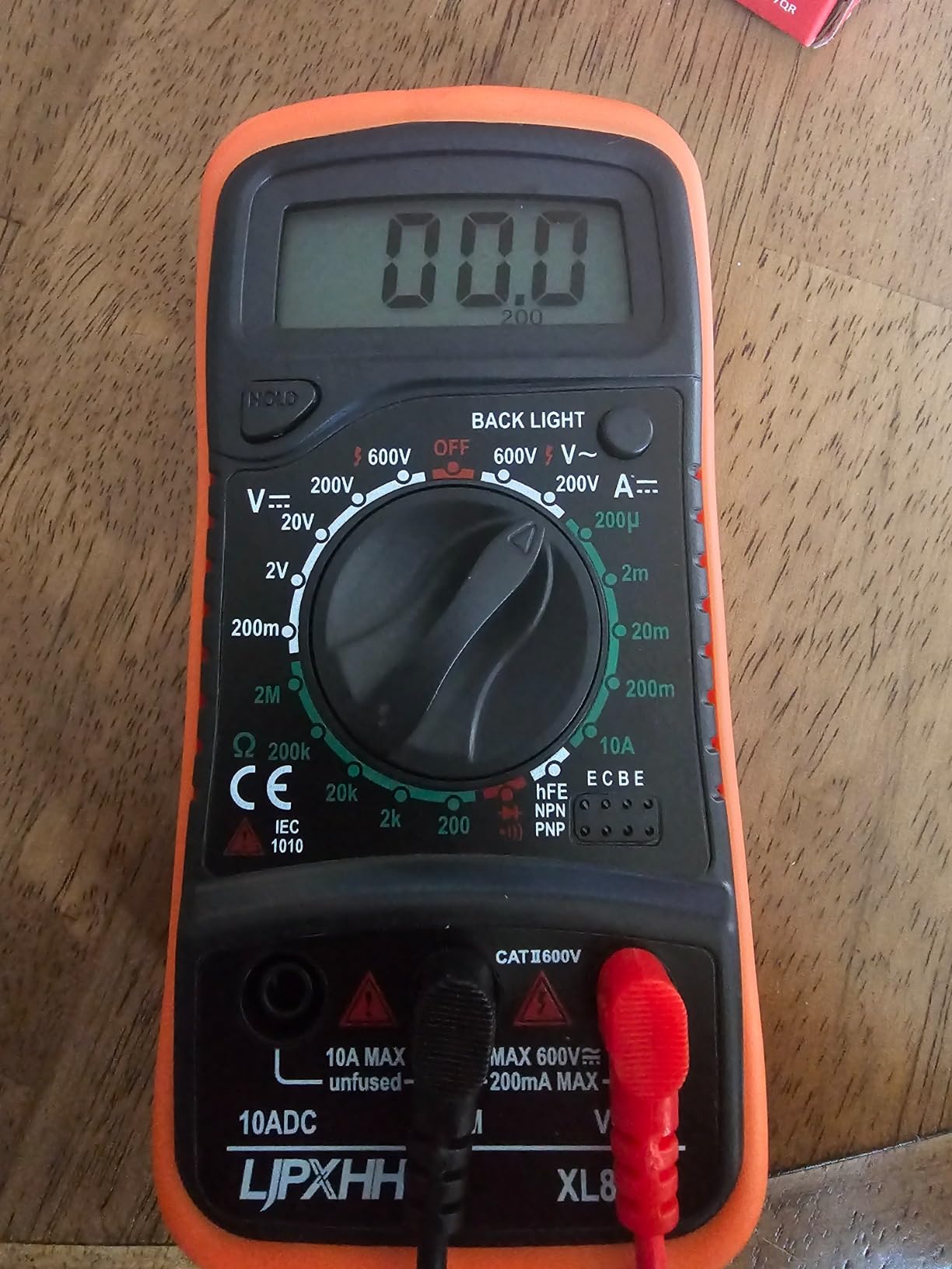 Digital Multimeter Voltmeter Battery Voltage Multi Tester Continuity Ohm Volt Amp DC AC Current Resistance Diodes 2000 Counts Electrical Test Meter with Leads Backlight LCD Display customer photo 2