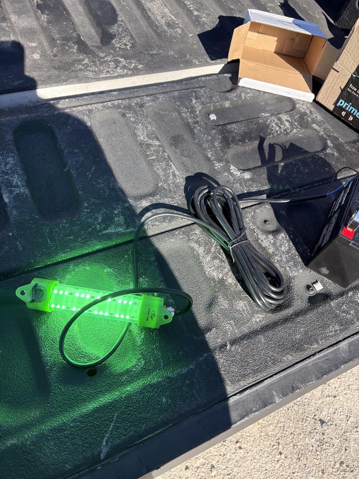 SF DC 12V LED Underwater Fishing Light 45W 70W 100W Fish Attracting Light Green Fishing Light Submersible for Dock and Boats customer photo 1