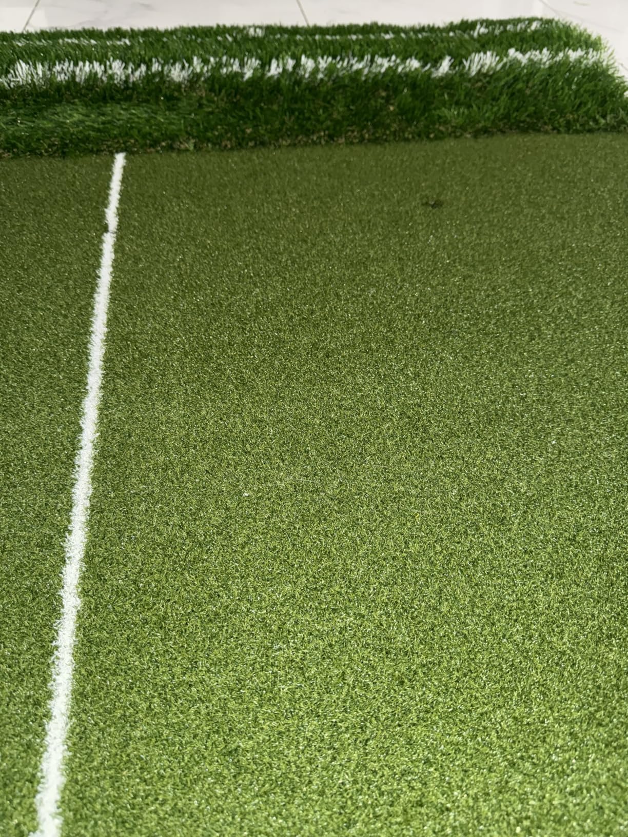 Premium Dual-Turf 5x4ft Golf Mat:10MM & 15MM Upgraded Golf Hitting Mat, Alignment & Angle of Approach Aid, Indoor/Outdoor Practice, Green,Ideal Golf Valentine's Day Gifts customer photo 2