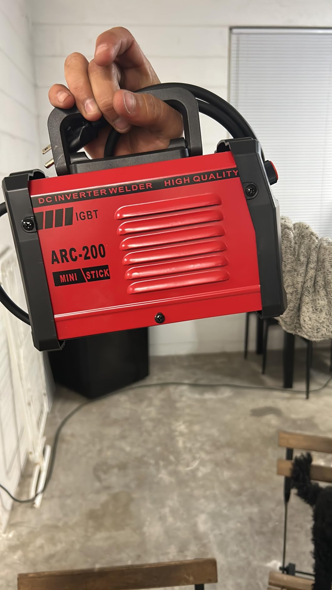 Hpoouo 200Amp 20PCS Rods Stick Welder, Super MINI Portable Welding Machine, IGBT Inverter Welder Machine 110V with Hot Start Arc Force Anti-Stick, for 1/16