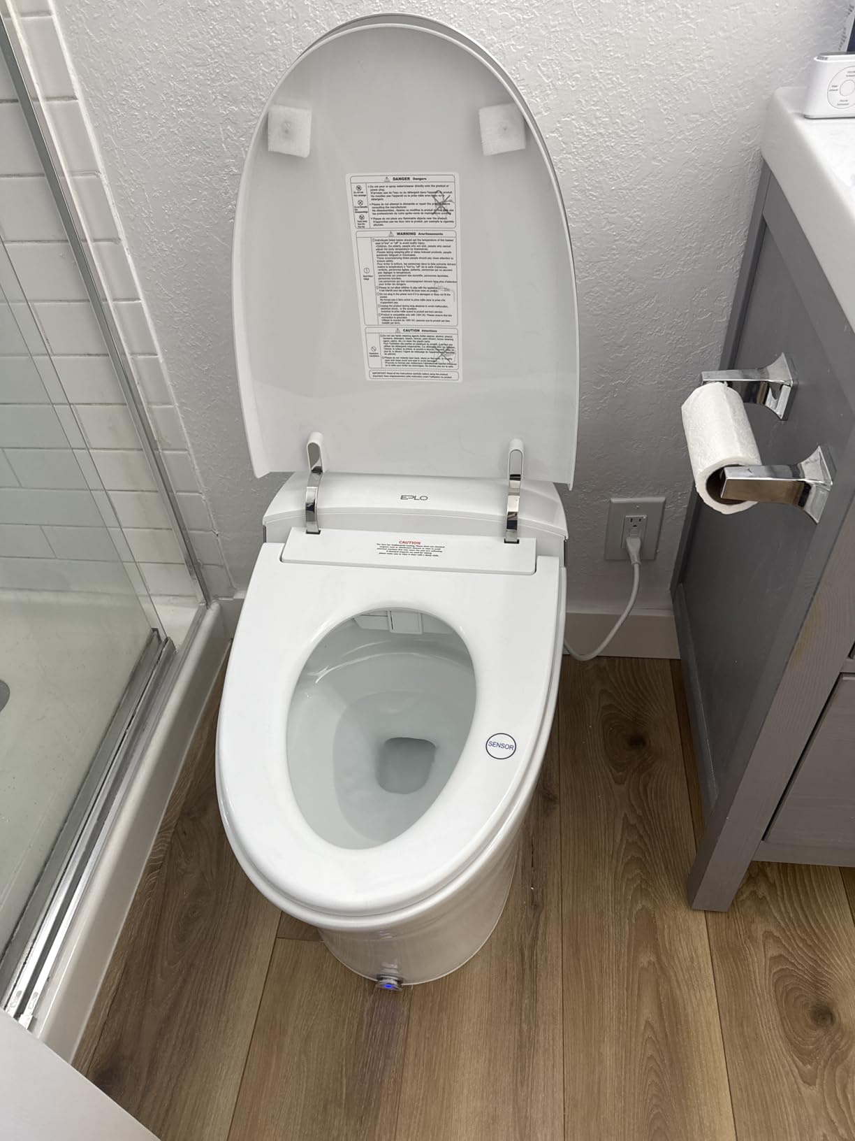 Smart Toilet with Bidet Built In, Luxury Bidet with Heated Seat ADA Comfort Height & Foam Dispenser, Elongated Japanese Toilet with Automatic Flush, Dryer, Night Light, TEMP Display - iX7 MT customer photo 2