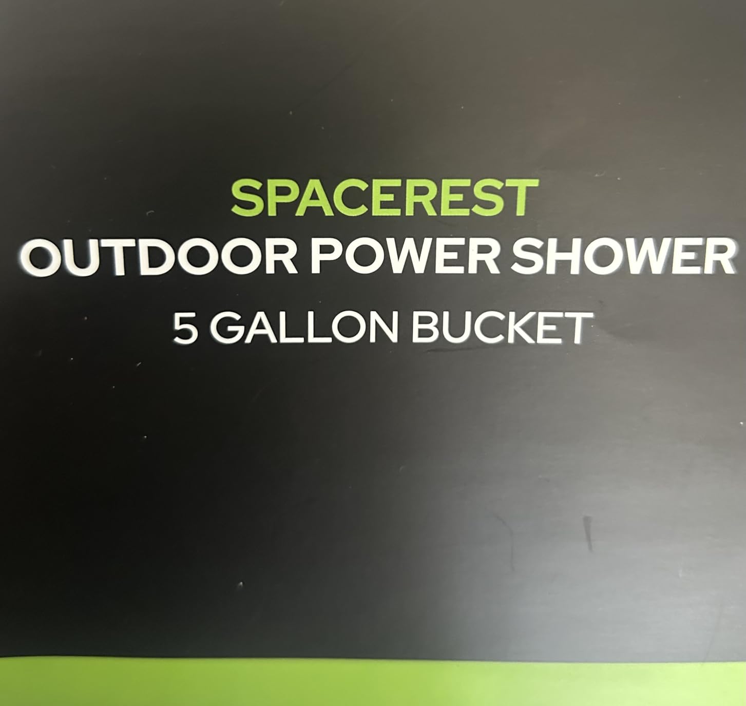 SPACEREST Portable Shower for Camping with Integrated Design - Spill-Resistant, Electric Camping Shower, 5-Gallon Food-Grade Water Jug for Outdoor, Beach, Hiking, Dog Wash, 2 Batteries customer photo 1
