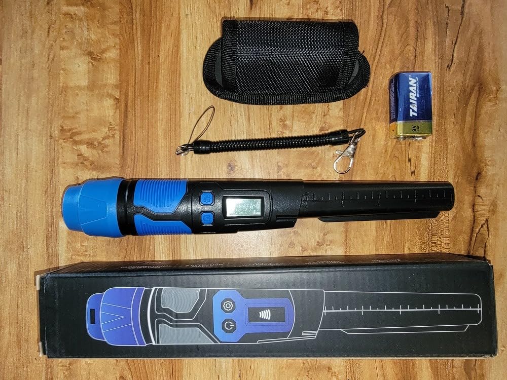 CKG Metal Detector Pinpointer 360° Detection, Professional Metal Detector Wand for Adults with LCD Screen & 3 Alert Modes, Fully Waterproof IP68, Color Blue customer photo 2