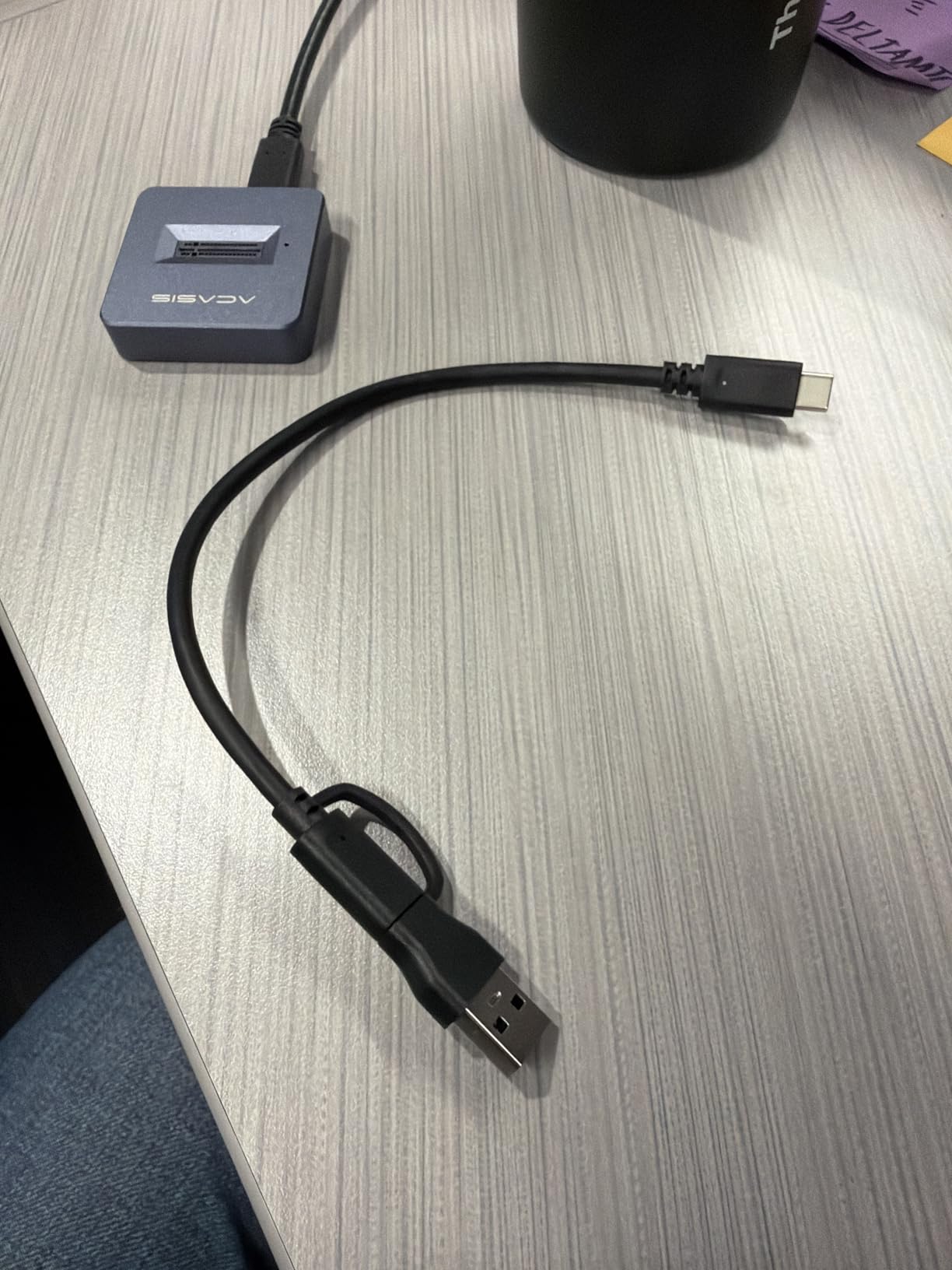 ACASIS NVME SSD Reader Adapter, Aluminium Alloy Housing Fast Heat Dissipation, NVME to USB Docking Station, M.2 SSD to USB Adapter 10Gbps customer photo 2