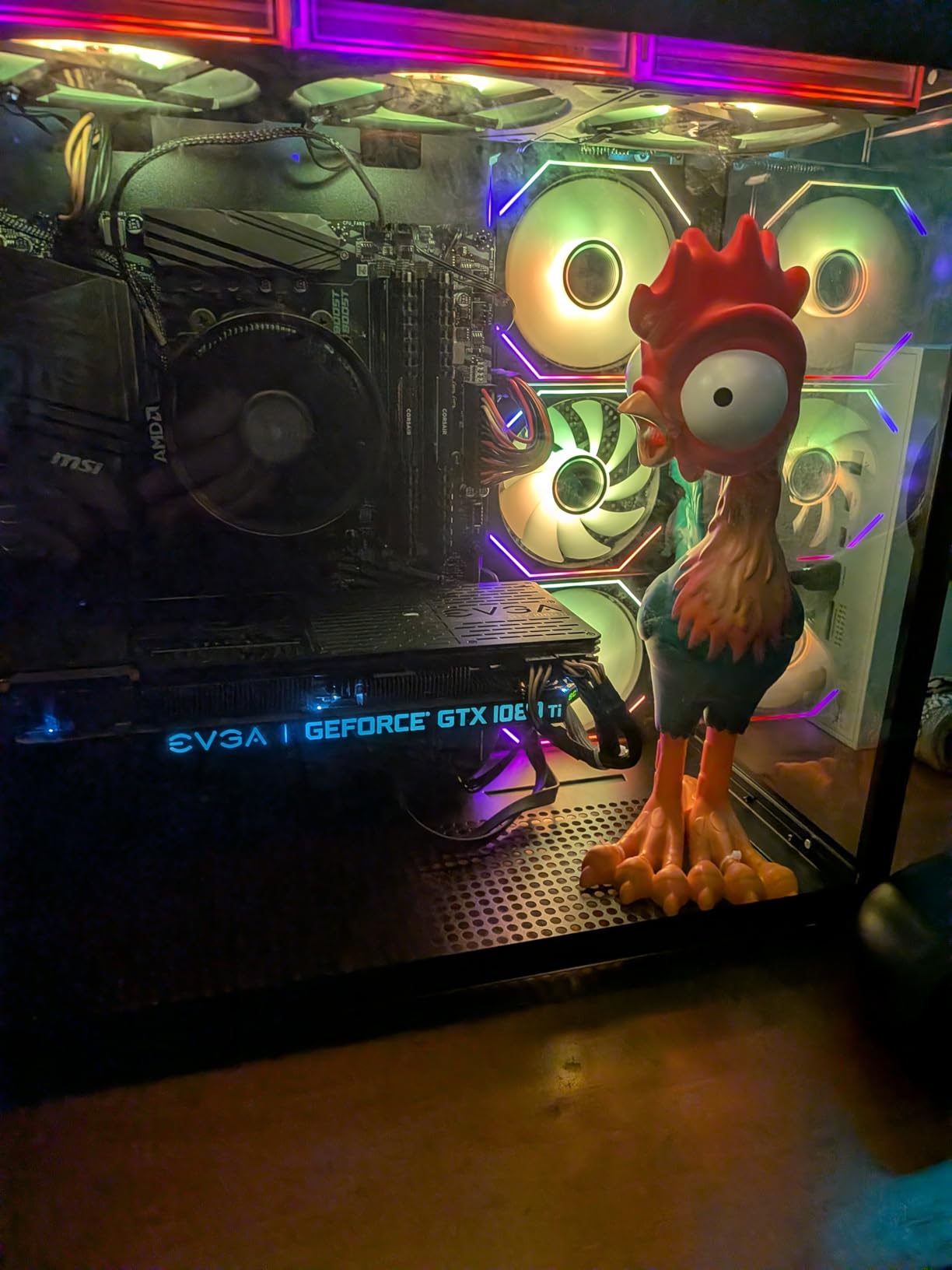 6 Pack RGB Fans, Infinity Mirror, Cable Connector 3 Pin 5V Addressable RGB Fans with Controller (Not Daisy Chain), PWM PC Fan 1800 RPM, 52.4 CFM, Infinity Series customer photo 1