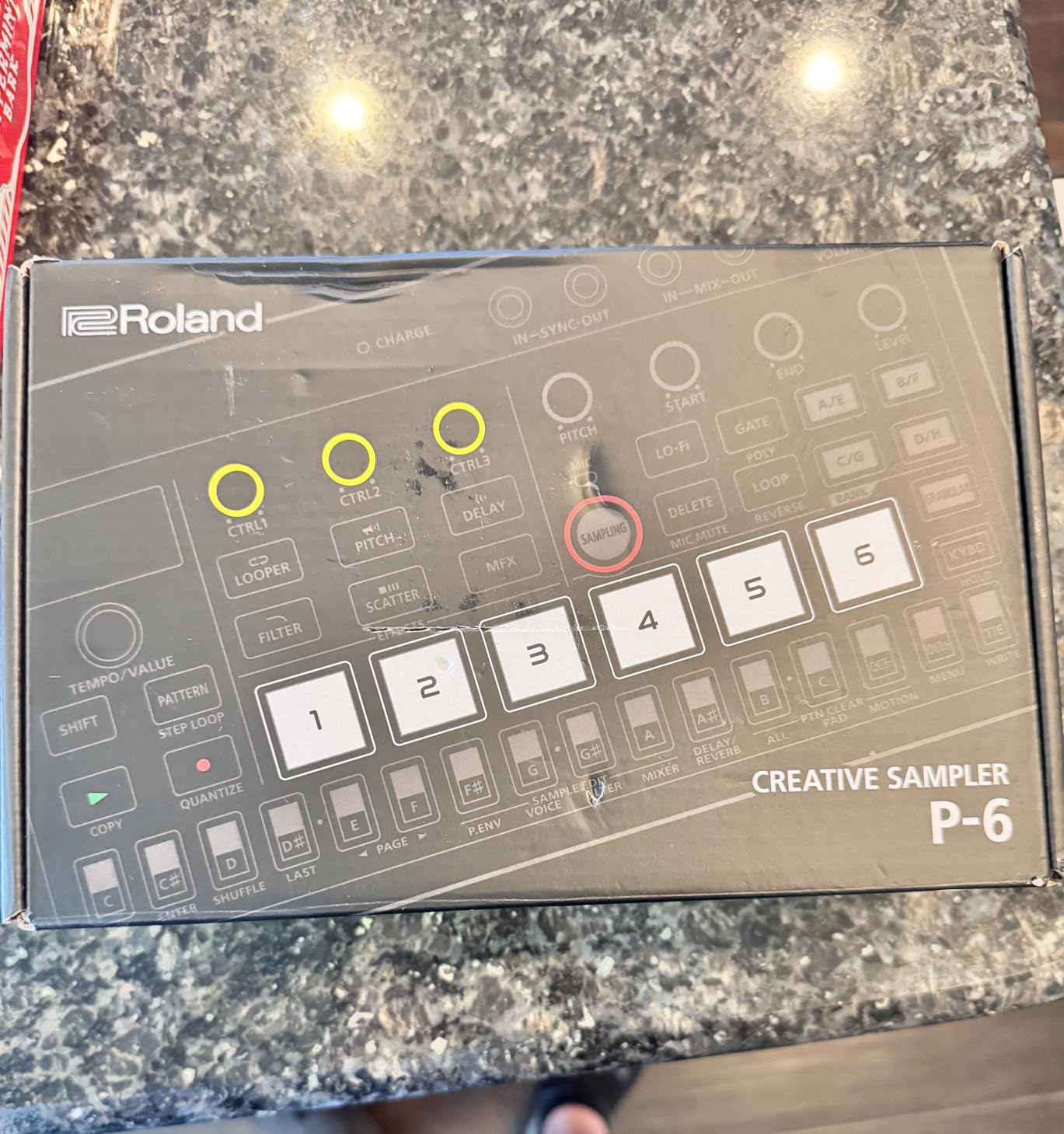 Roland AIRA Compact P-6 Creative Sampler - Granular Sound Design, Powerful Sequencer, Onboard Keyboard, Built-In Mic customer photo 2