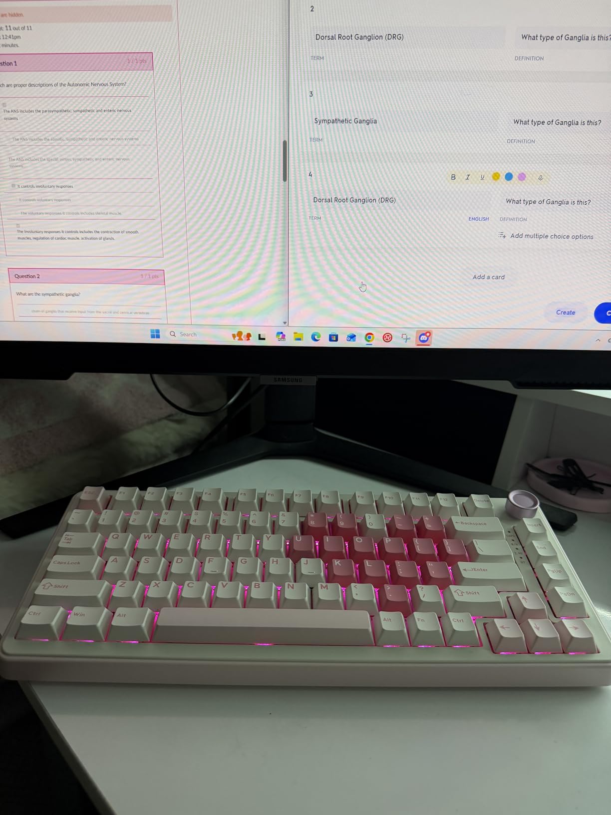 YUNZII B75 PRO Wireless Mechanical Keyboard,75% Layout with Knob,Hot Swap Gasket Custom Structure,Creamy Pre-lubed Switches,RGB Backlit,BT/Type-C/2.4G for Win/Mac(Cocoa Cream V2 Switch,Dark Grey) customer photo 2