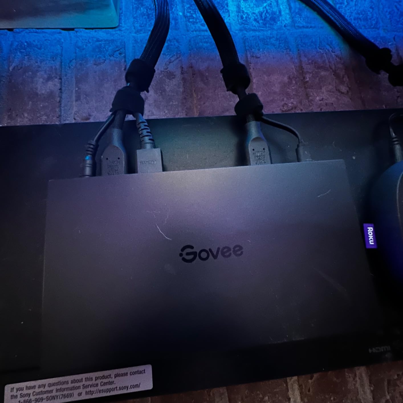 Govee HDMI 2.1 Sync Box 2, AI Sync Box with TV Backlight, Supports 8K@60Hz, 4K@144Hz, VRR and ALLM, RGBIC LED Light Strip for 75-85 inch TVs customer photo 2